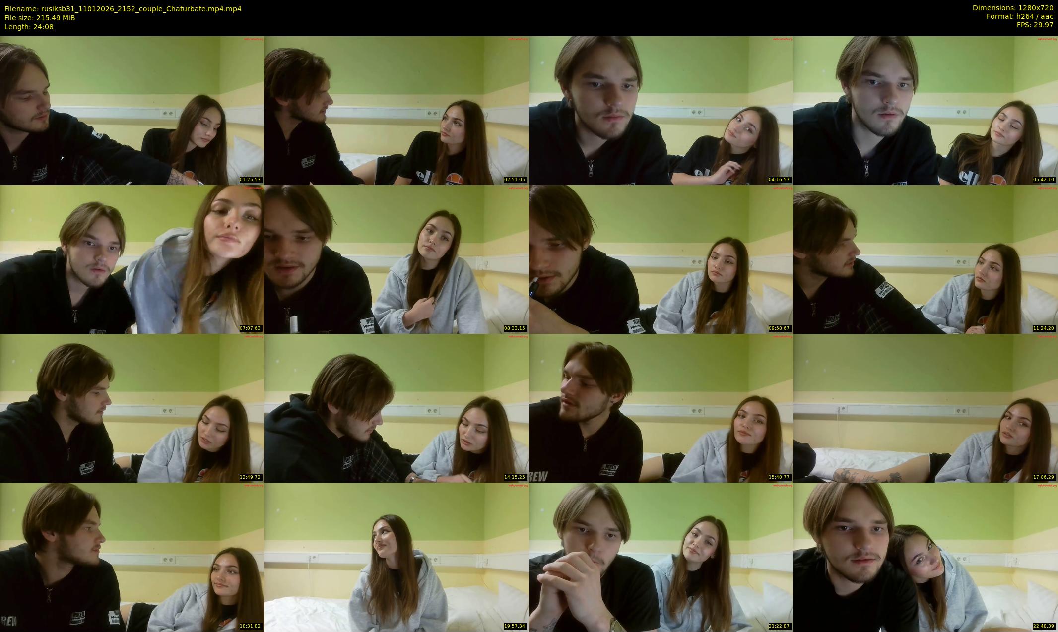 rusiksb31 — 25 minute Chaturbate couple cam show recording, 720p, Jan 11, 2026