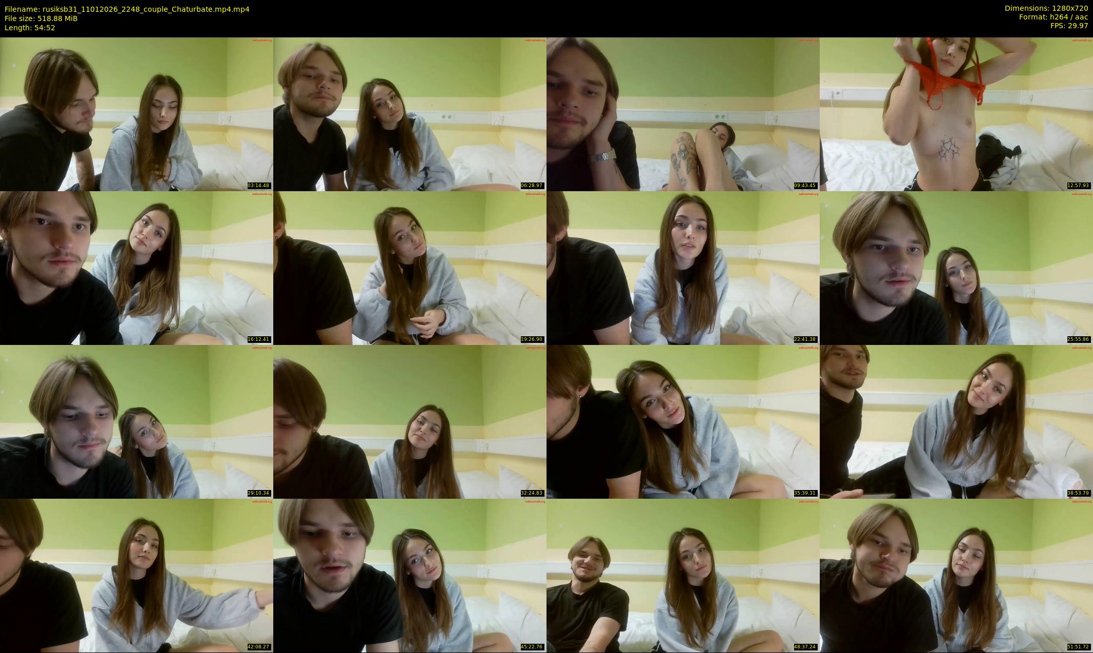 rusiksb31 — 55 minute Chaturbate couple cam show recording, 720p, Jan 11, 2026