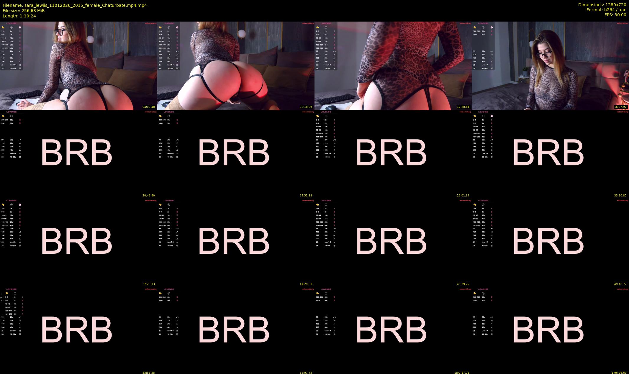 sara_lewiis — 71 minute Chaturbate female cam show recording, 720p, Jan 11, 2026