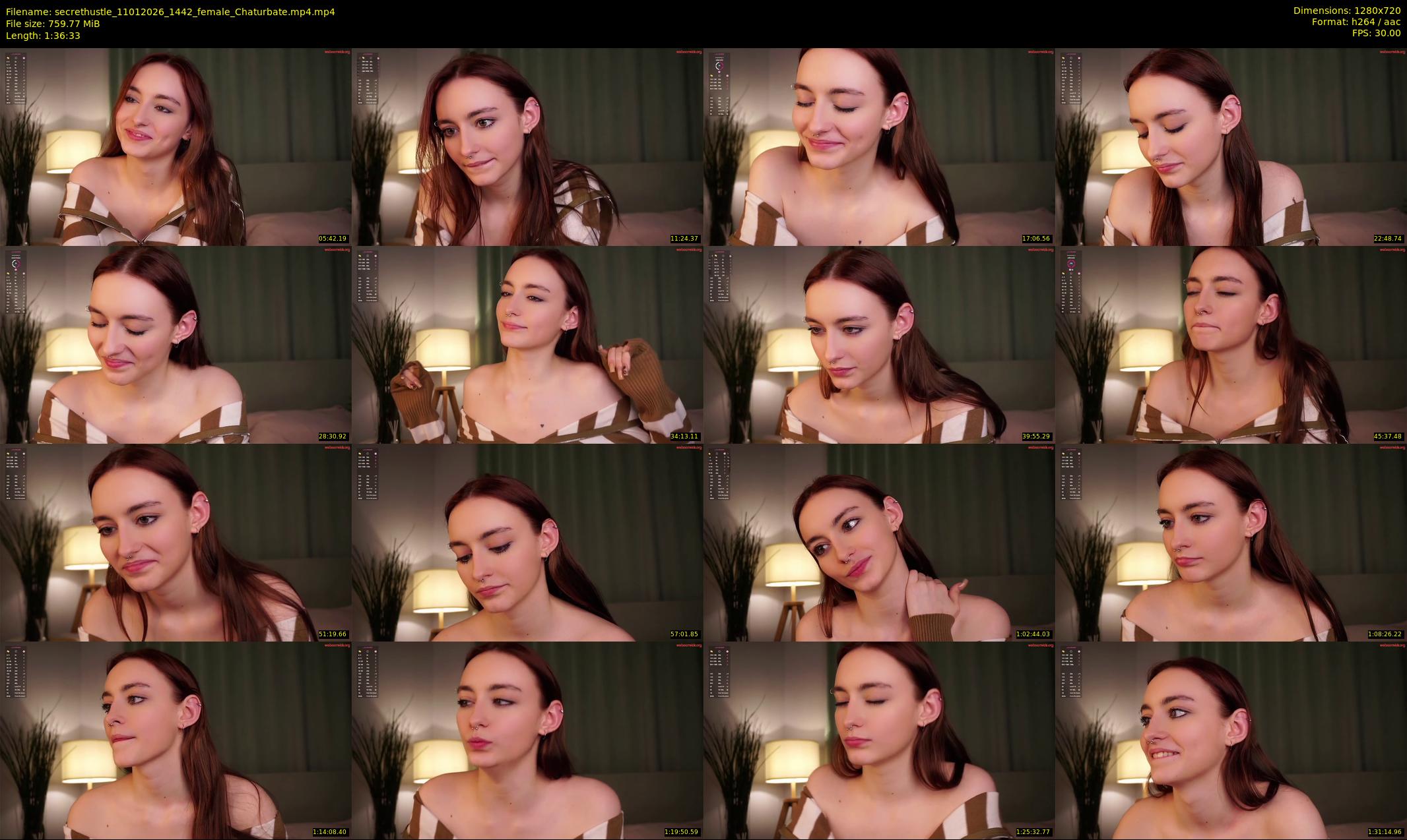 secrethustle — 97 minute Chaturbate female cam show recording, 720p, Jan 11, 2026