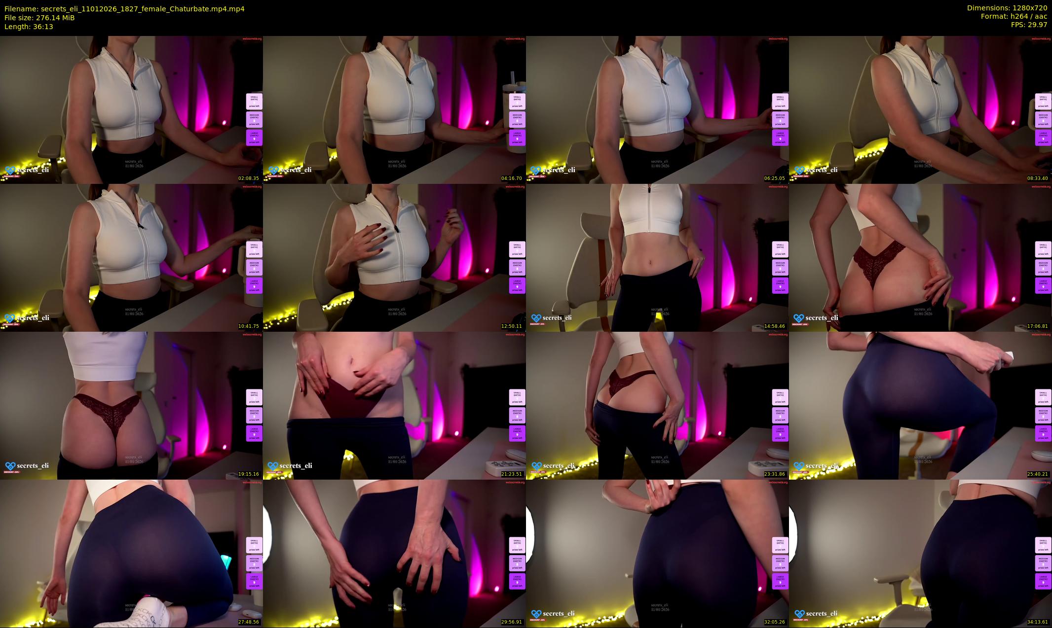 secrets_eli — 37 minute Chaturbate female cam show recording, 720p, Jan 11, 2026