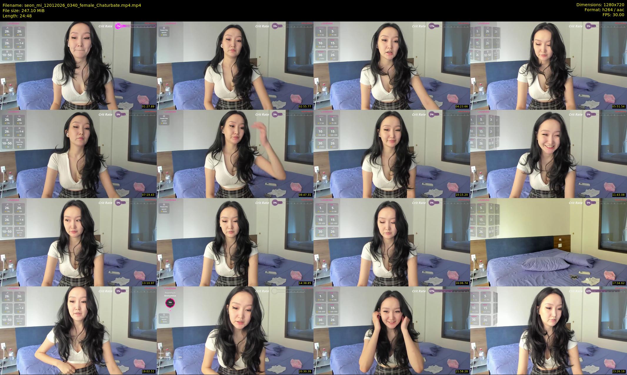 seon_mi — 25 minute Chaturbate female cam show recording, 720p, Jan 12, 2026