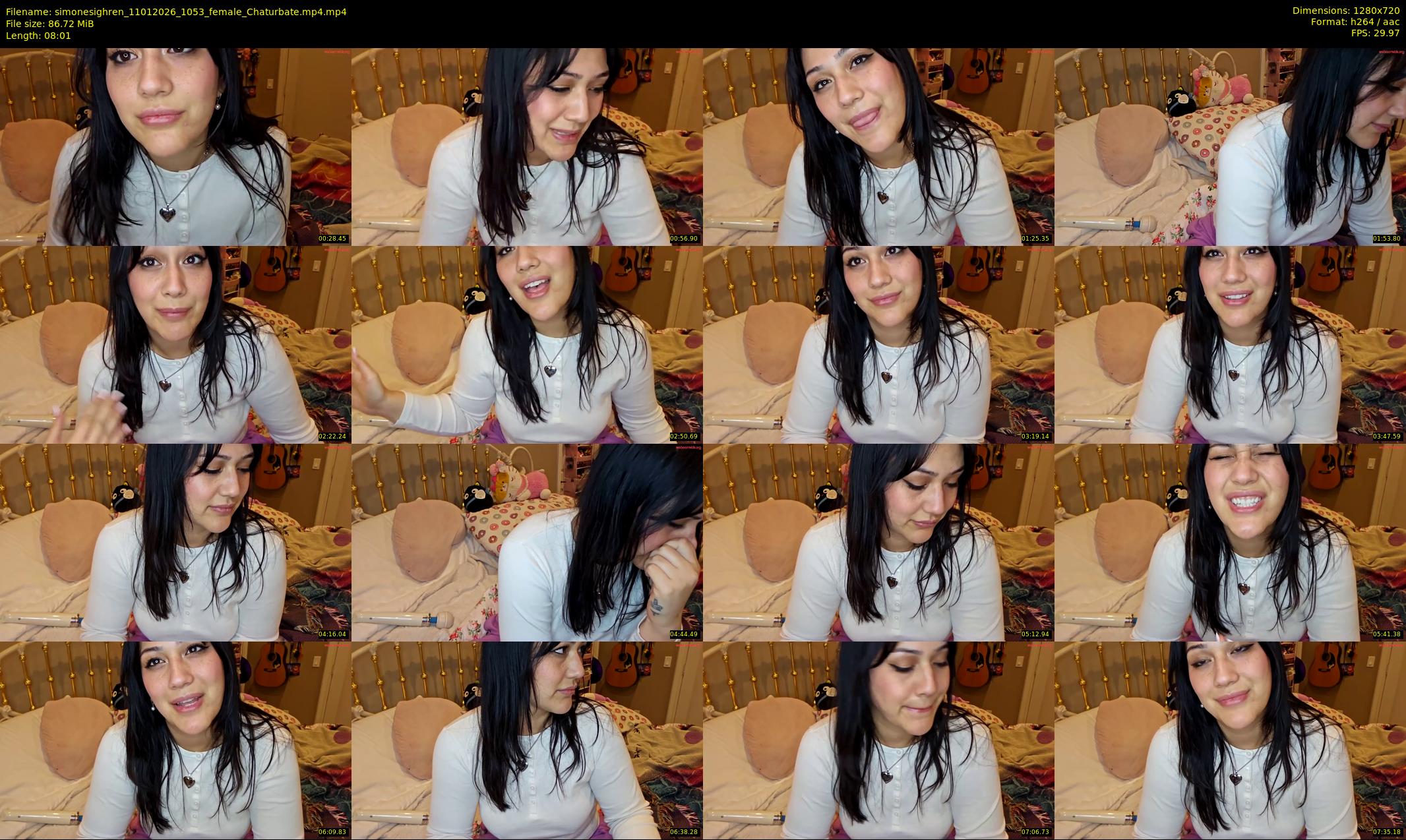 simonesighren — 9 minute Chaturbate female cam show recording, 720p, Jan 11, 2026