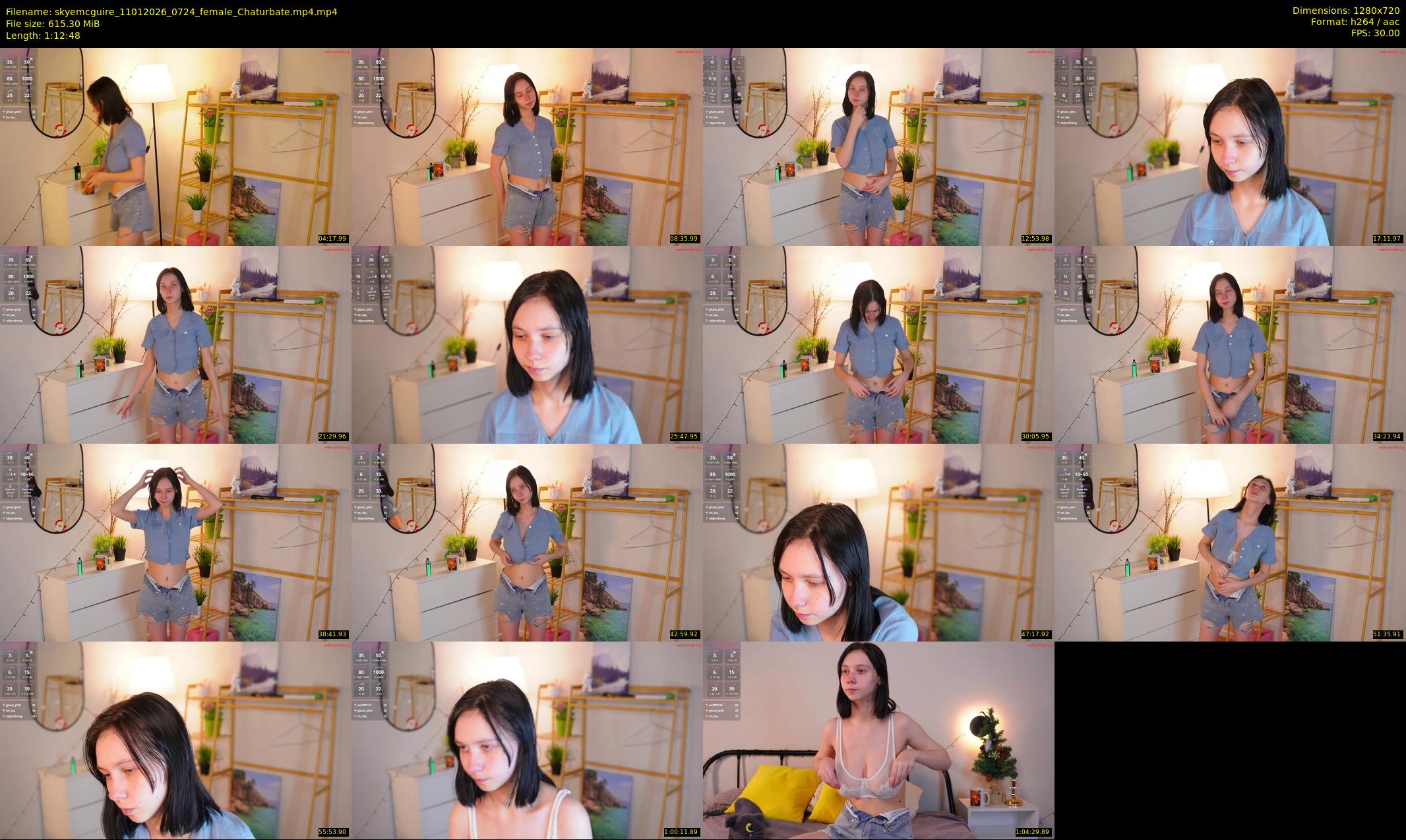 skyemcguire — 73 minute Chaturbate female cam show recording, 720p, Jan 11, 2026