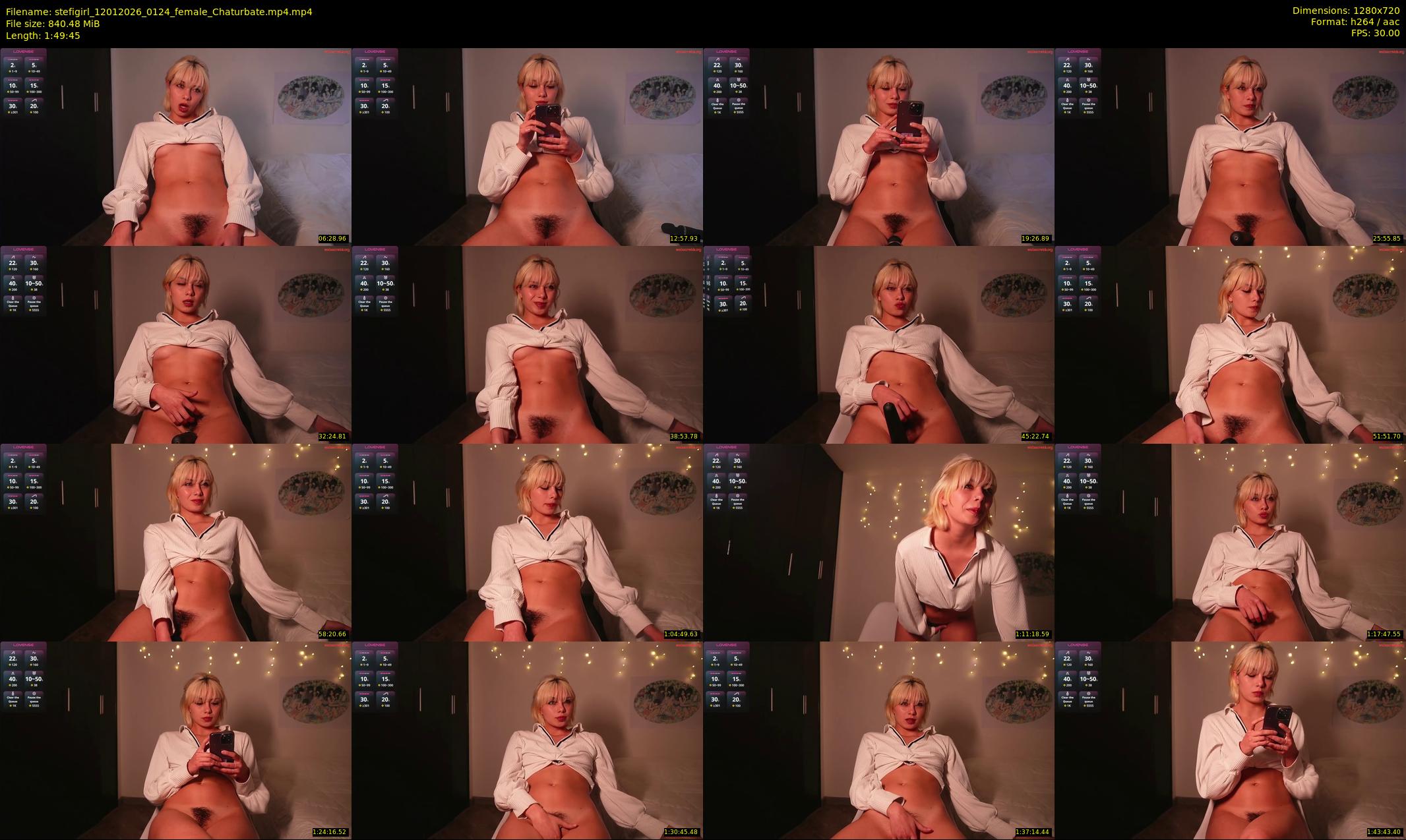 stefigirl — 110 minute Chaturbate female cam show recording, 720p, Jan 12, 2026