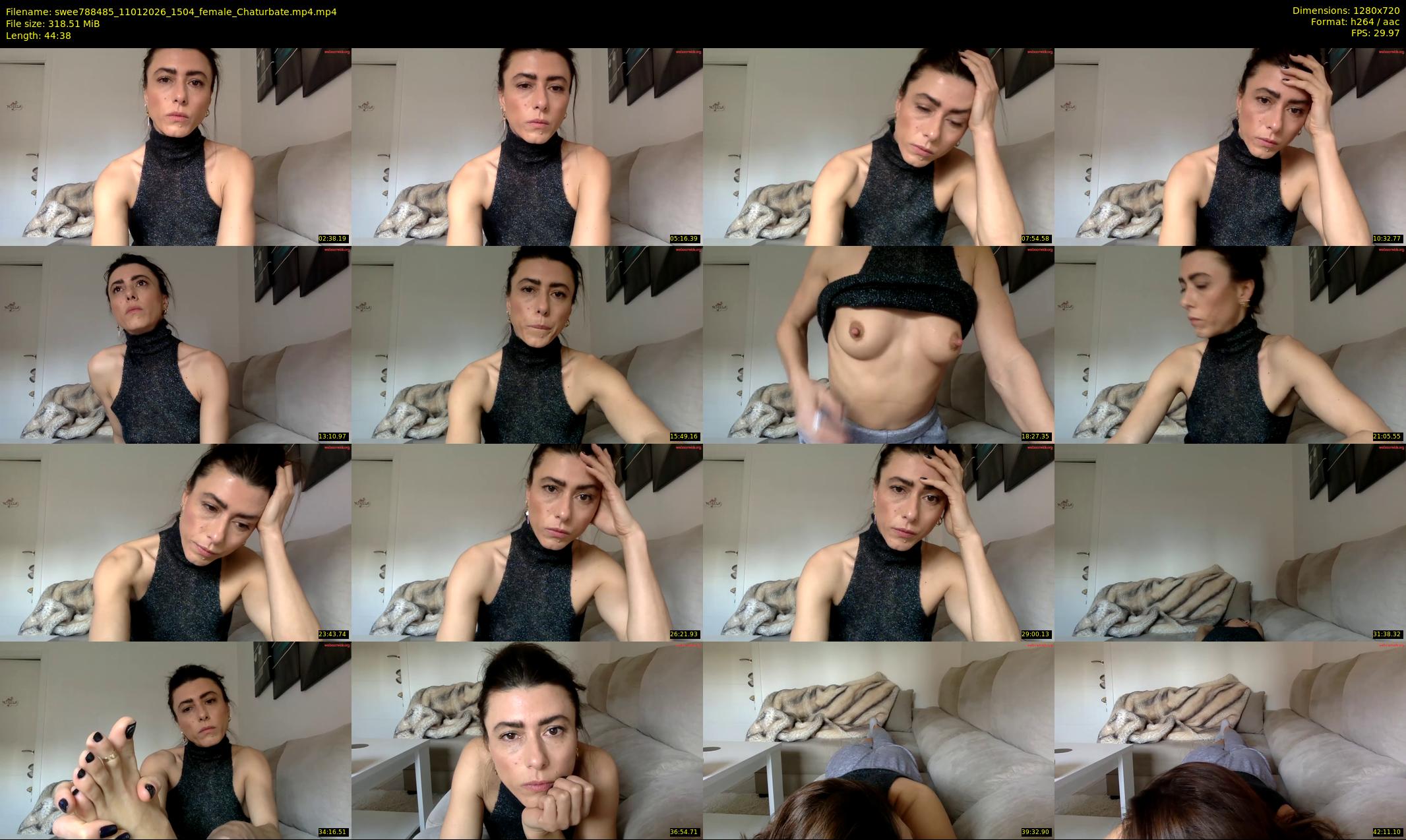 swee788485 — 45 minute Chaturbate female cam show recording, 720p, Jan 11, 2026