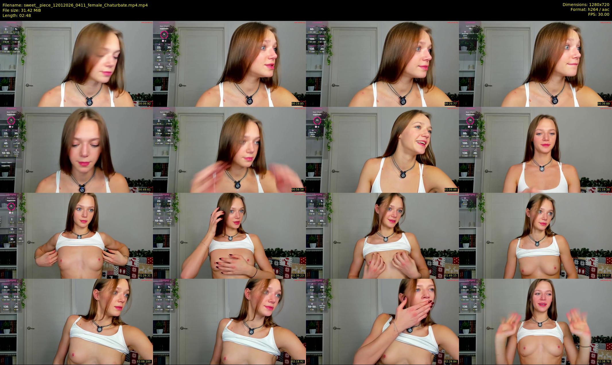 sweet__piece — 3 minute Chaturbate female cam show recording, 720p, Jan 12, 2026
