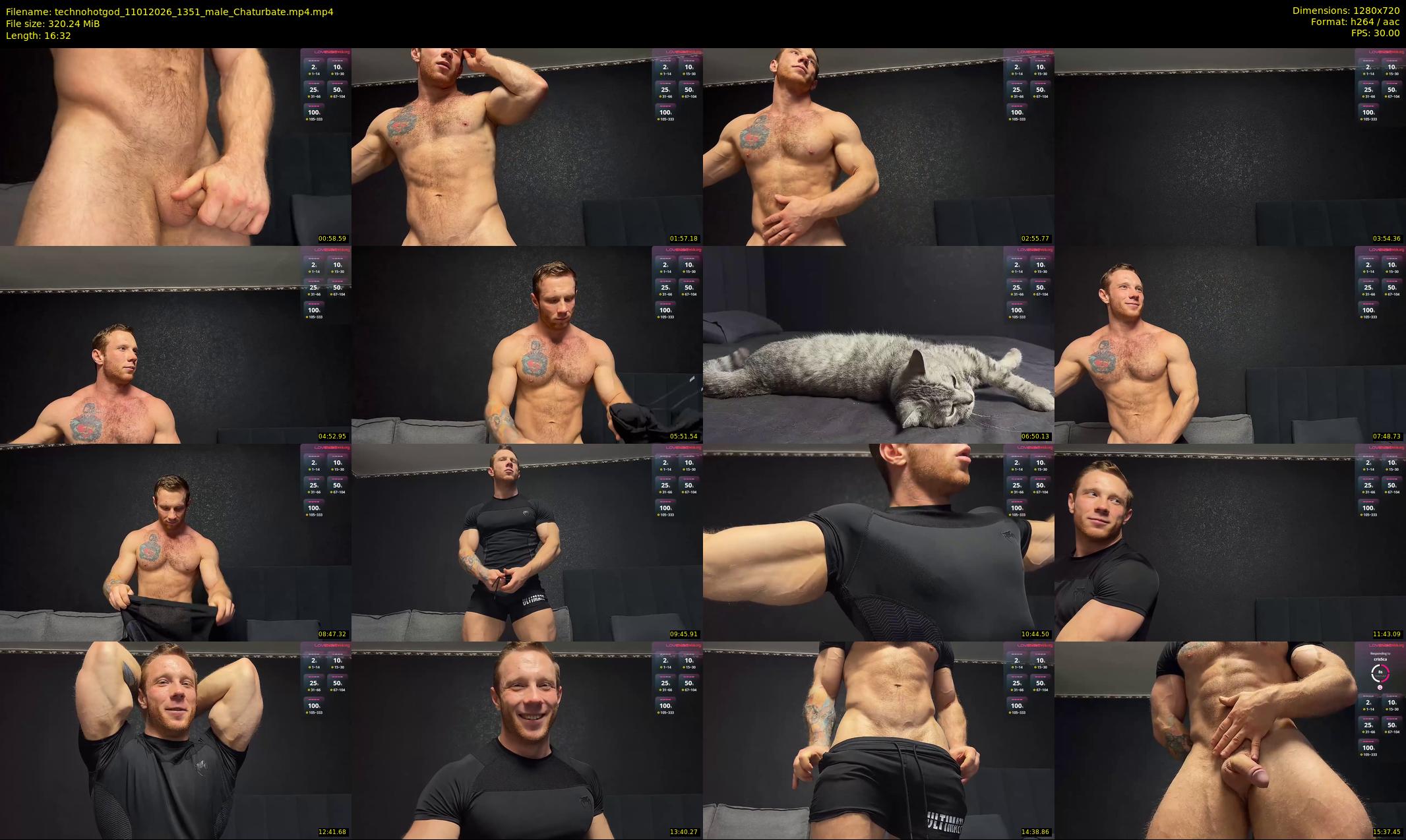 technohotgod — 17 minute Chaturbate male cam show recording, 720p, Jan 11, 2026