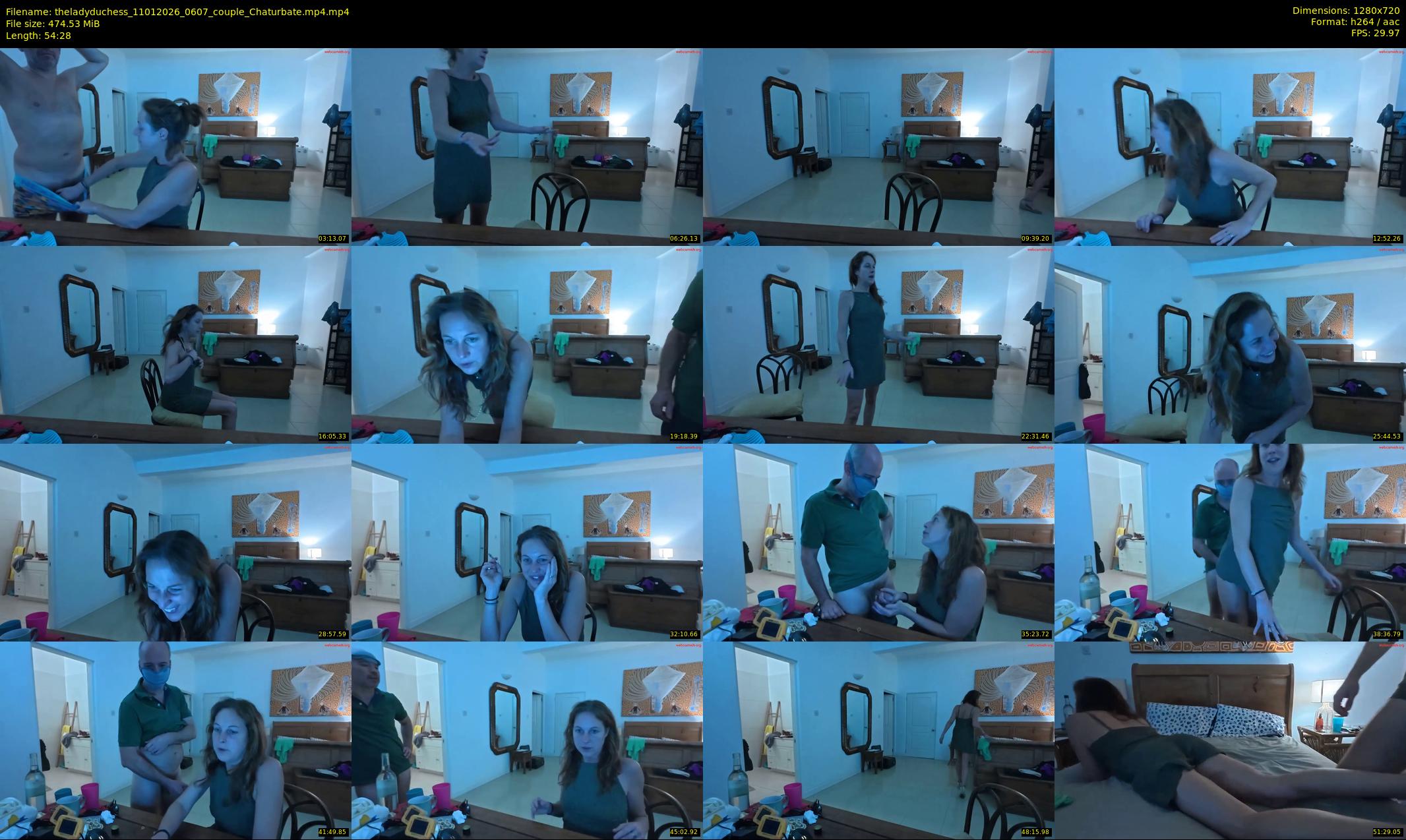 theladyduchess — 55 minute Chaturbate couple cam show recording, 720p, Jan 11, 2026