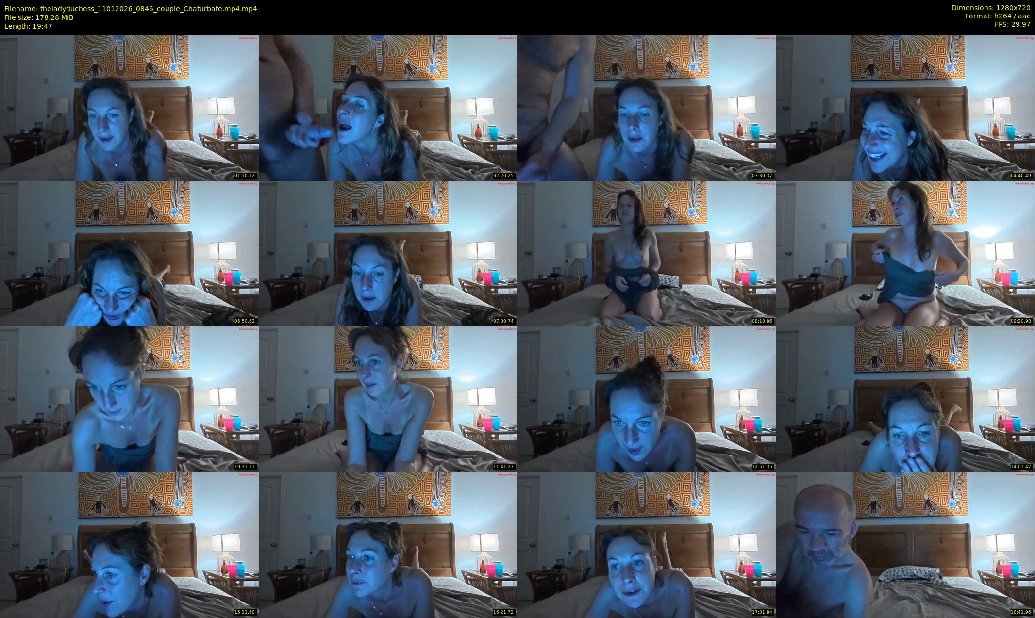 theladyduchess — 20 minute Chaturbate couple cam show recording, 720p, Jan 11, 2026
