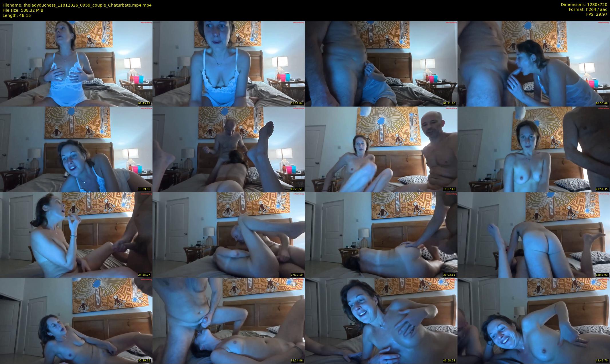 theladyduchess — 47 minute Chaturbate couple cam show recording, 720p, Jan 11, 2026