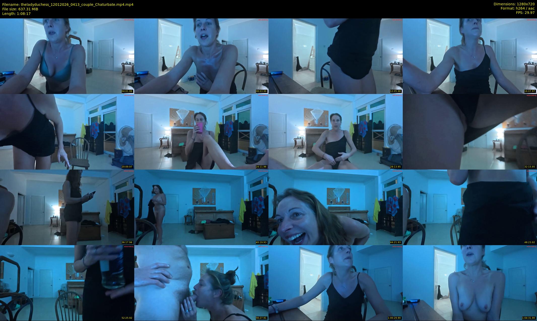 theladyduchess — 69 minute Chaturbate couple cam show recording, 720p, Jan 12, 2026