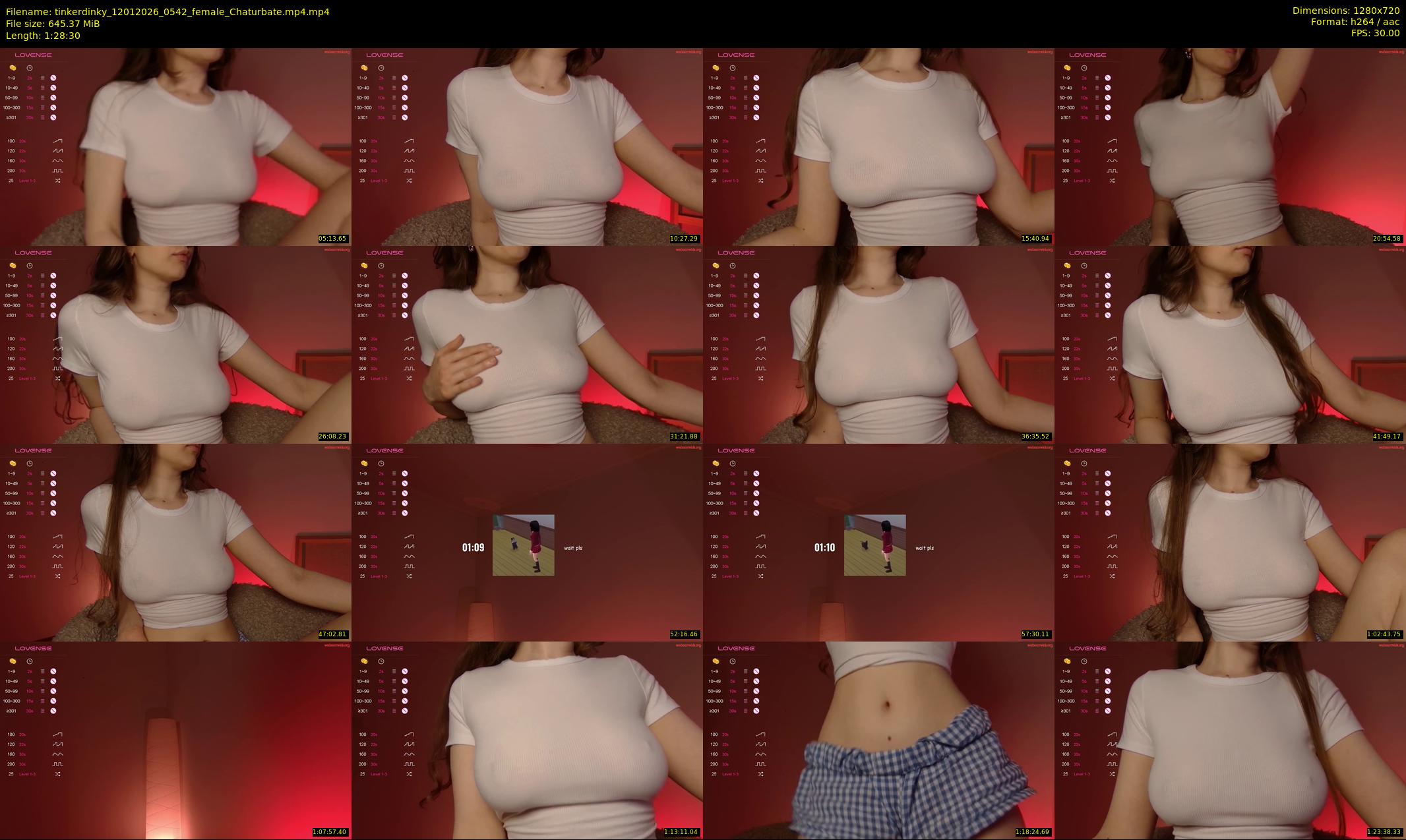 tinkerdinky — 89 minute Chaturbate female cam show recording, 720p, Jan 12, 2026