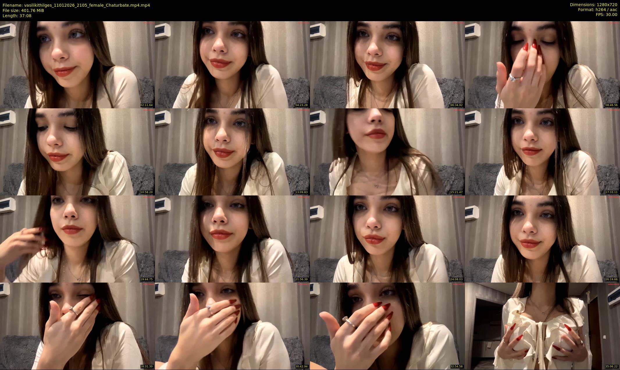 vasilikithilges — 38 minute Chaturbate female cam show recording, 720p, Jan 11, 2026