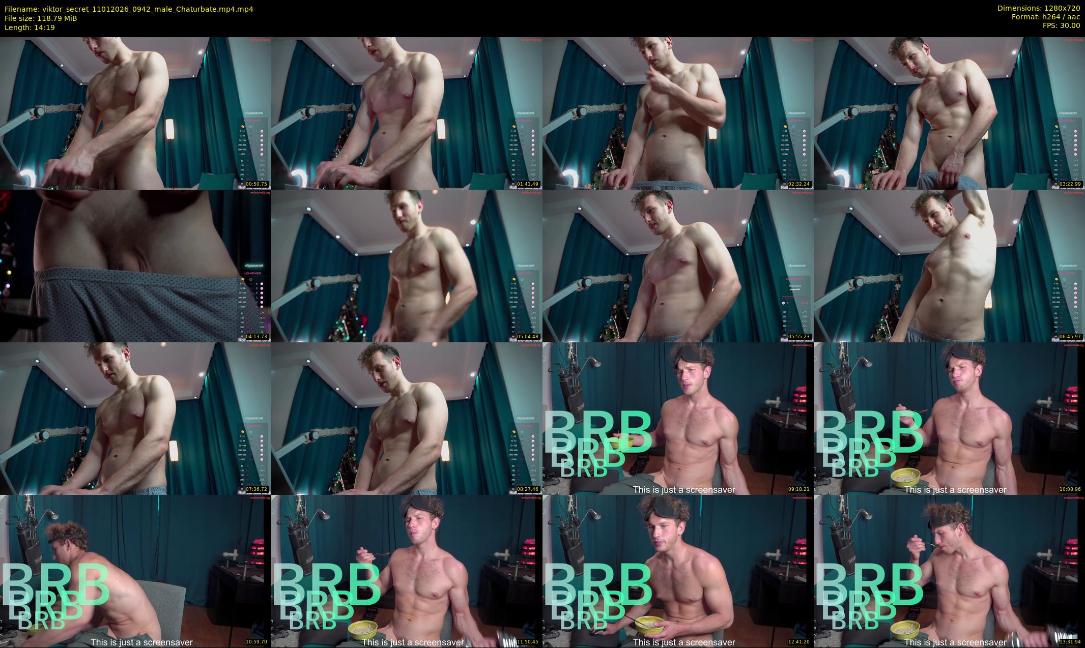 viktor_secret — 15 minute Chaturbate male cam show recording, 720p, Jan 11, 2026