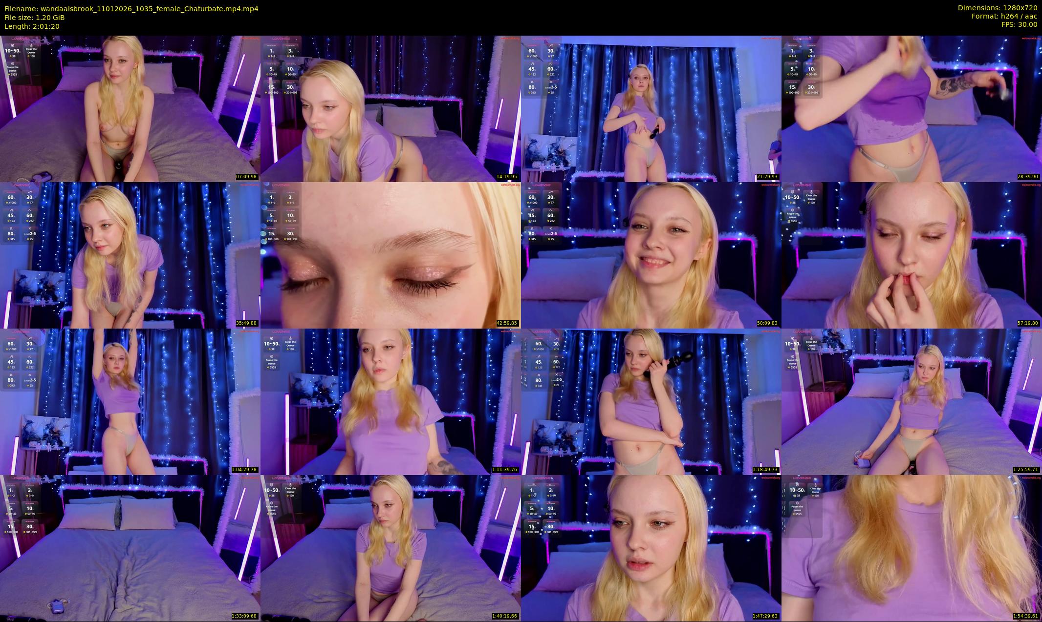 wandaalsbrook — 122 minute Chaturbate female cam show recording, 720p, Jan 11, 2026