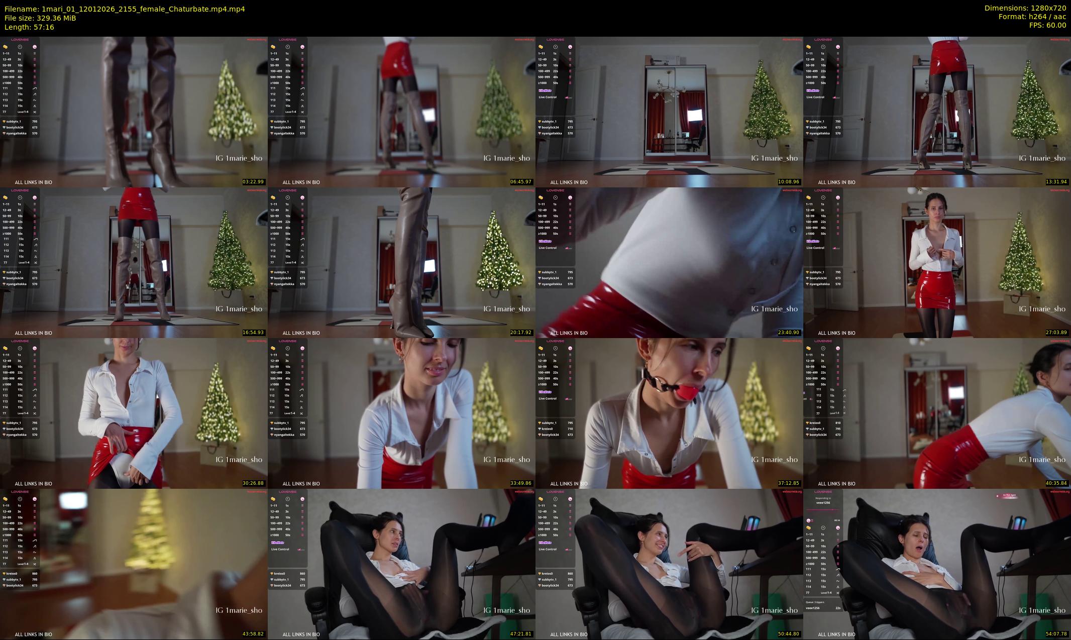 1mari_01 — 58 minute Chaturbate female cam show recording, 720p, Jan 12, 2026