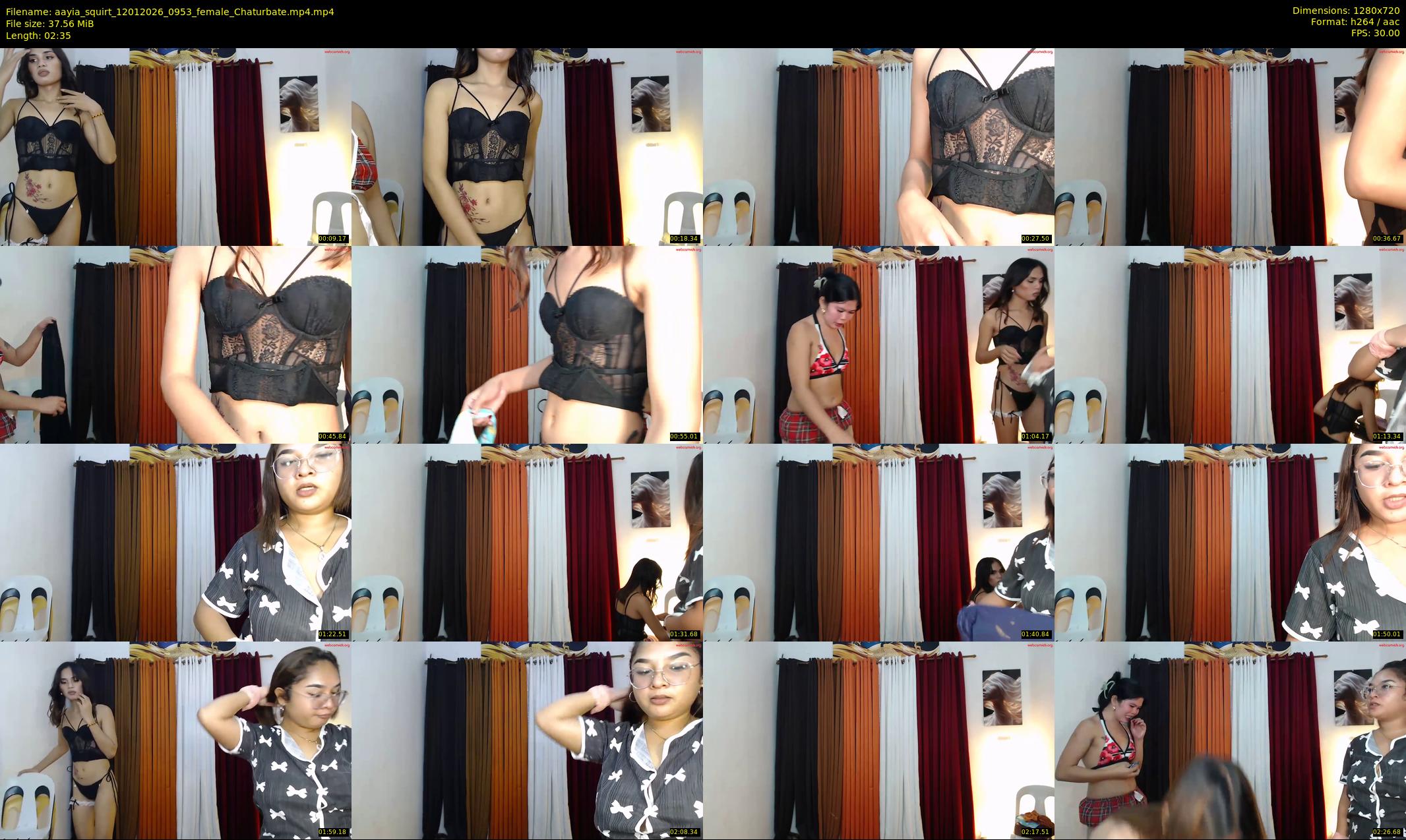 aayia_squirt — 3 minute Chaturbate female cam show recording, 720p, Jan 12, 2026