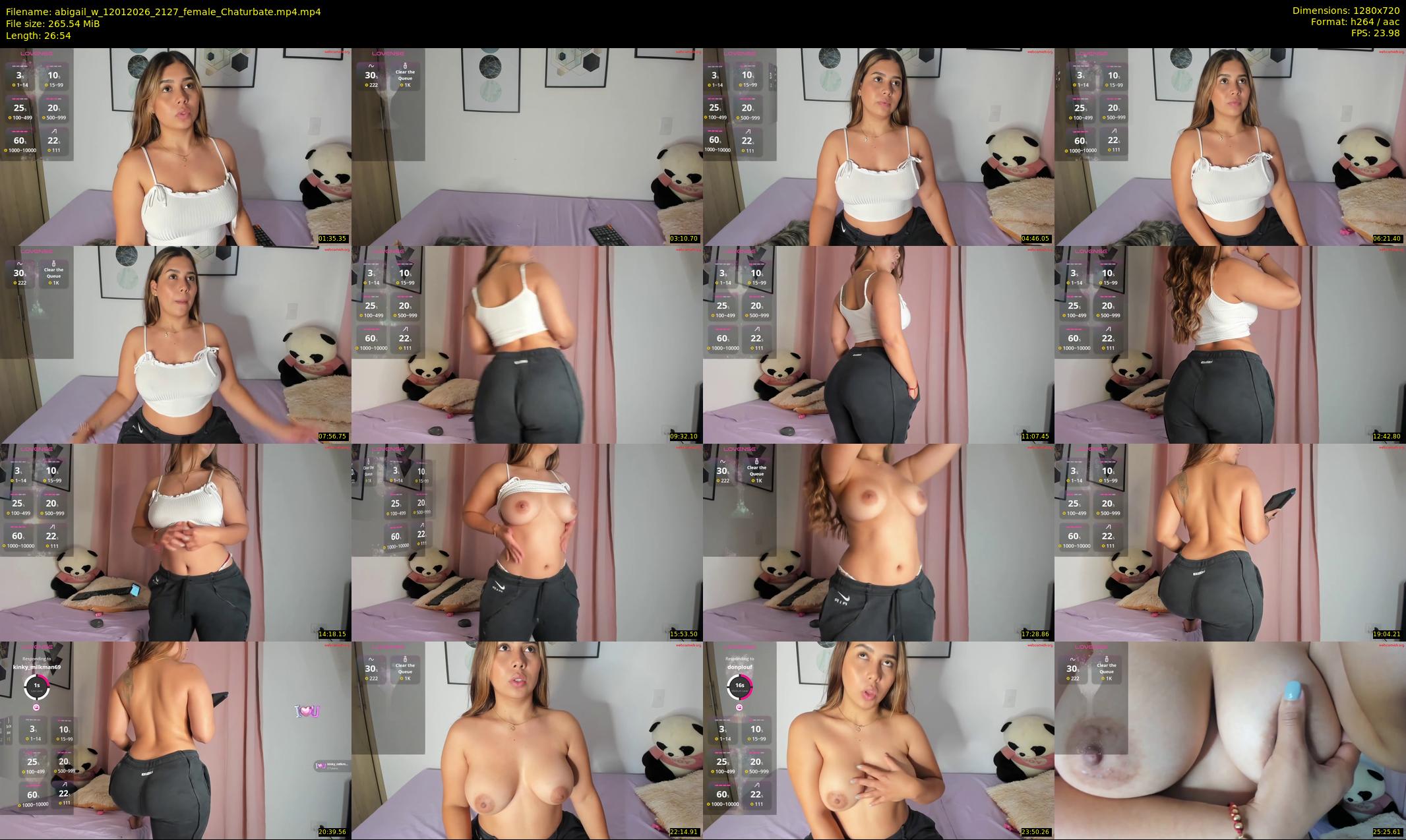abigail_w — 27 minute Chaturbate female cam show recording, 720p, Jan 12, 2026