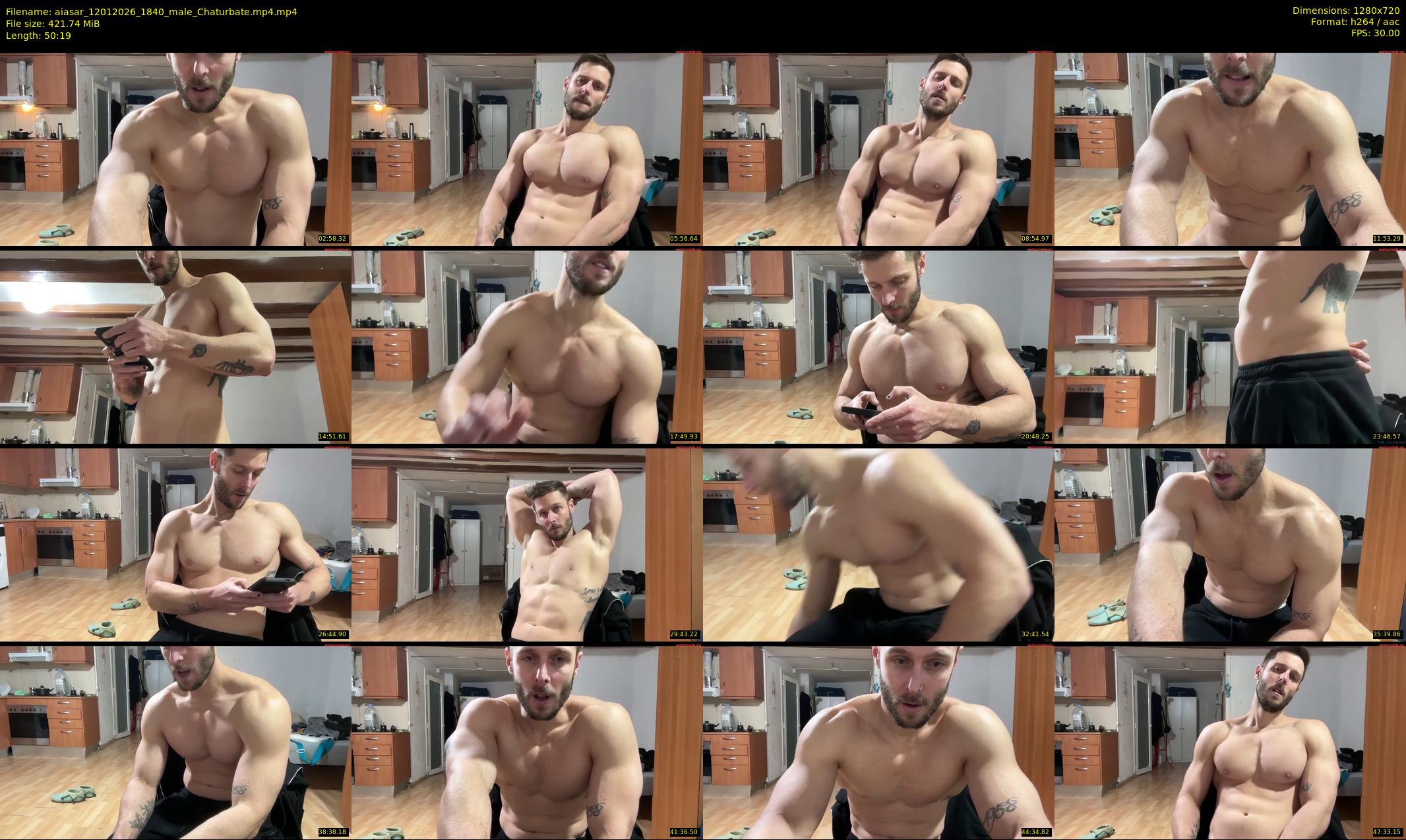 aiasar — 51 minute Chaturbate male cam show recording, 720p, Jan 12, 2026