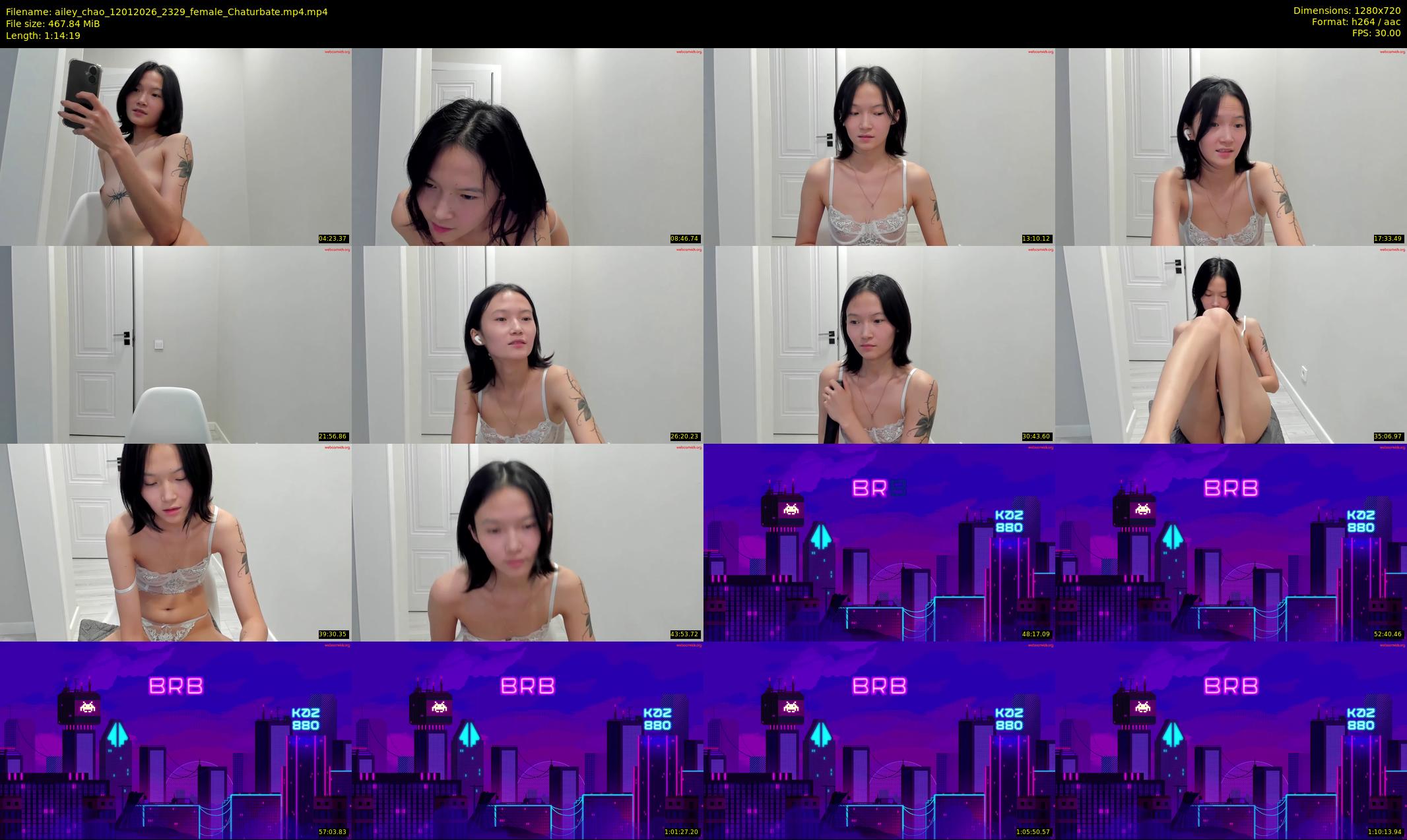 ailey_chao — 75 minute Chaturbate female cam show recording, 720p, Jan 12, 2026