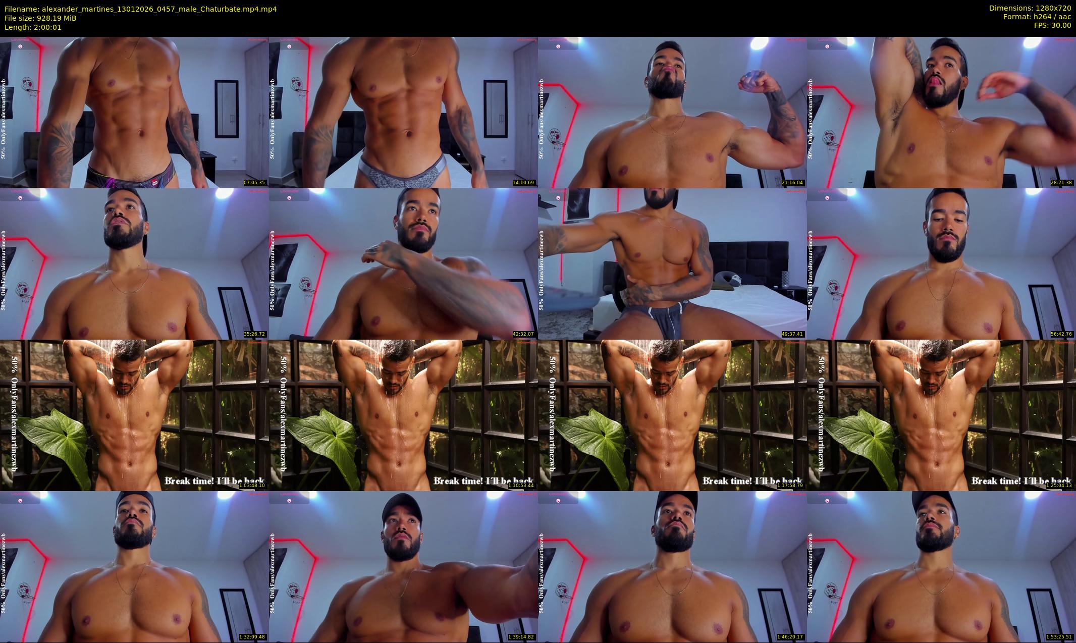 alexander_martines — 121 minute Chaturbate male cam show recording, 720p, Jan 13, 2026