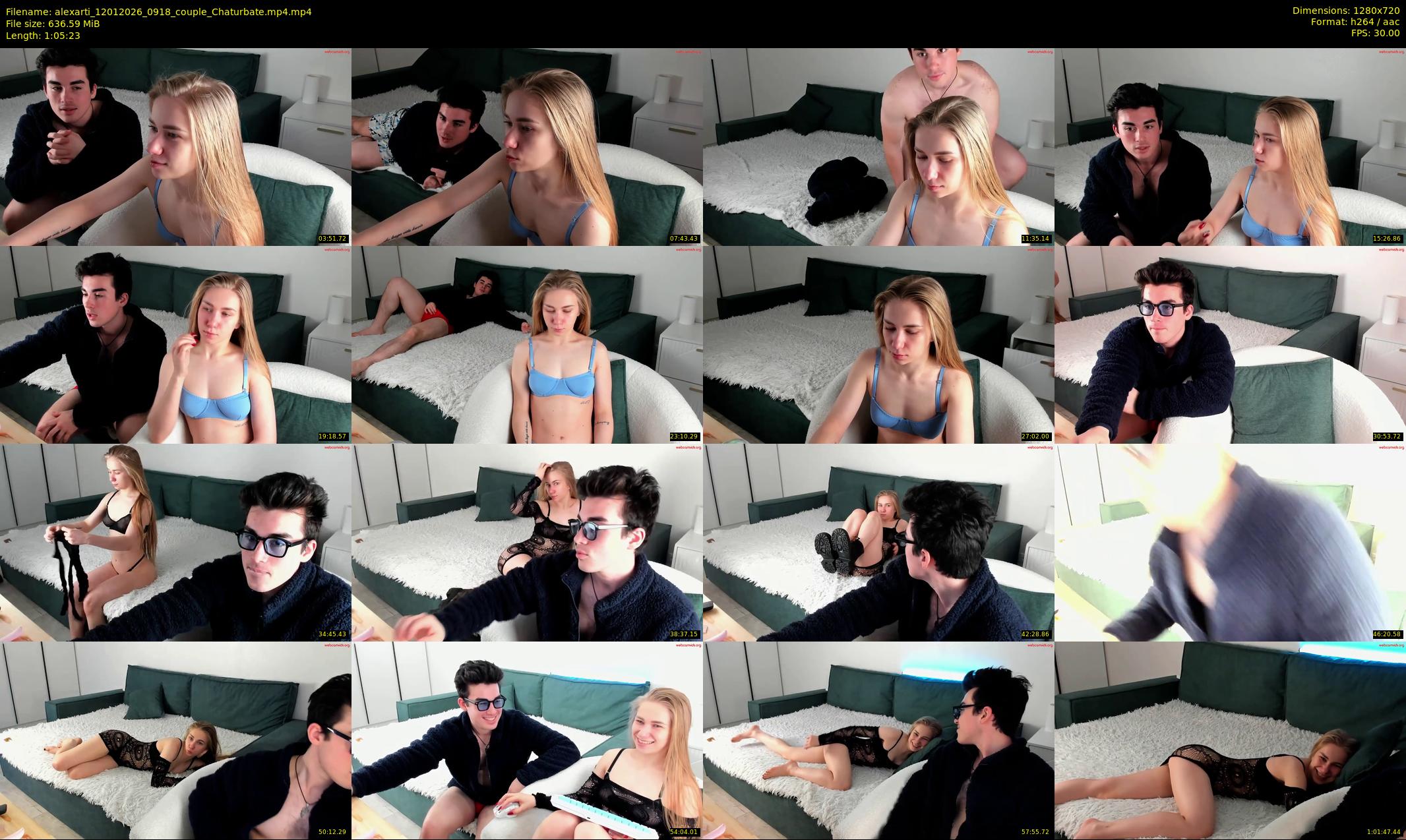 alexarti — 66 minute Chaturbate couple cam show recording, 720p, Jan 12, 2026