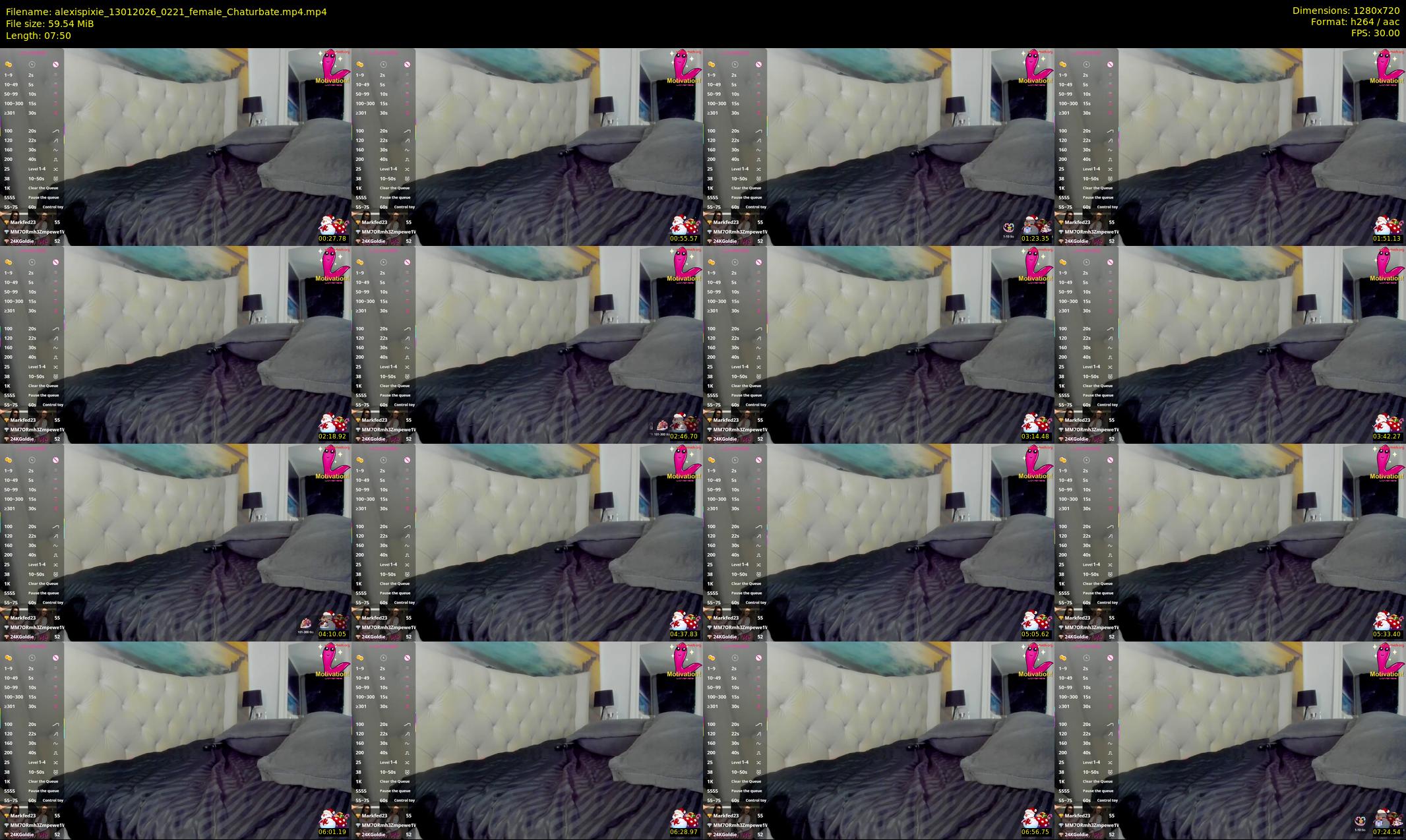 alexispixie — 8 minute Chaturbate female cam show recording, 720p, Jan 13, 2026
