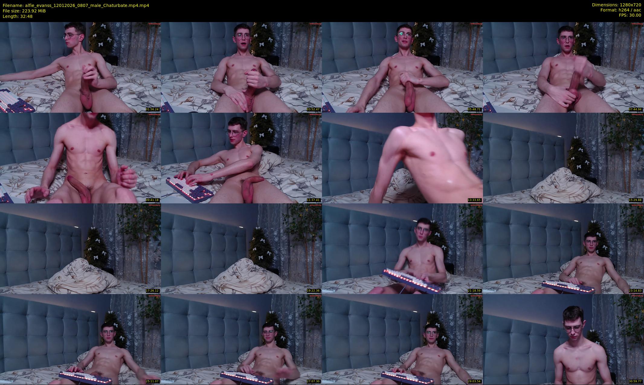 alfie_evanss — 33 minute Chaturbate male cam show recording, 720p, Jan 12, 2026