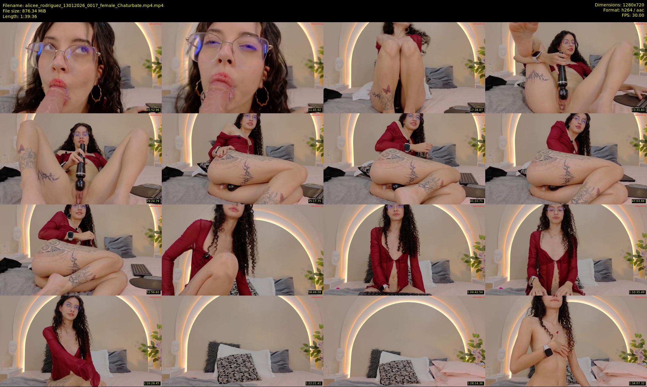 alicee_rodriguez — 100 minute Chaturbate female cam show recording, 720p, Jan 13, 2026