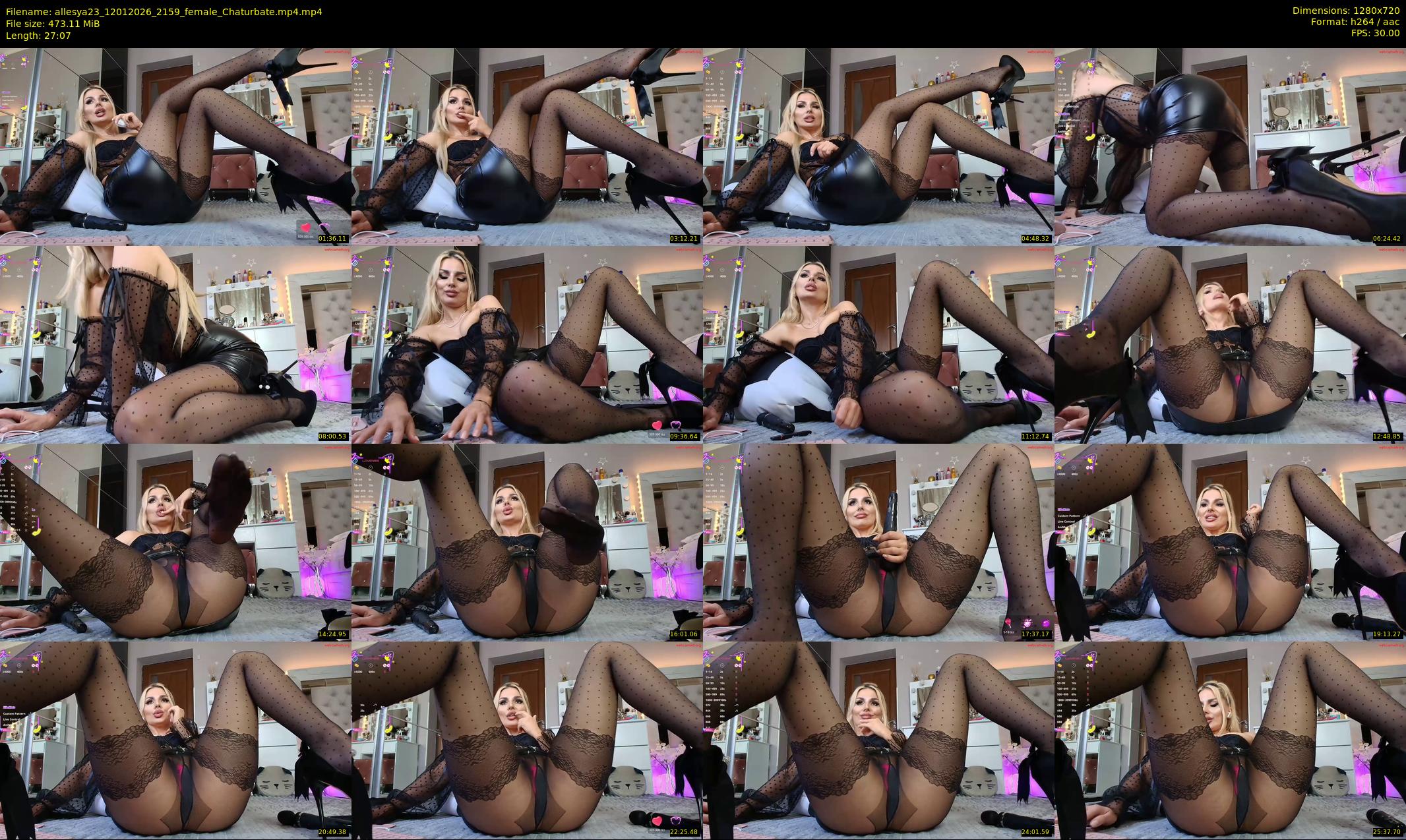 allesya23 — 28 minute Chaturbate female cam show recording, 720p, Jan 12, 2026