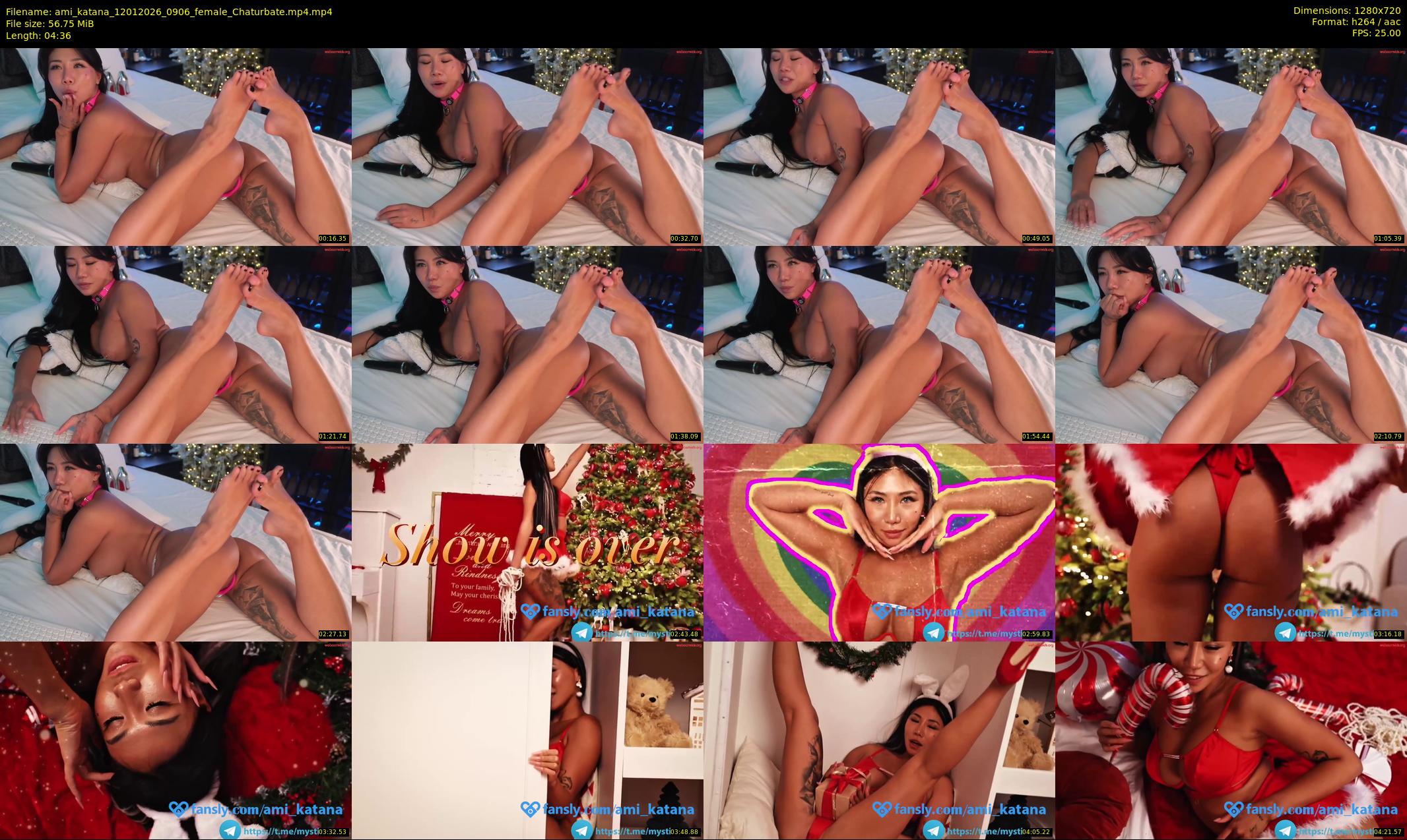ami_katana — 5 minute Chaturbate female cam show recording, 720p, Jan 12, 2026