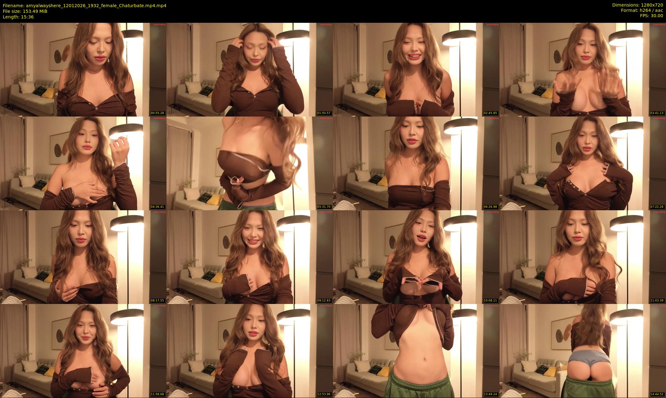 amyalwayshere — 16 minute Chaturbate female cam show recording, 720p, Jan 12, 2026