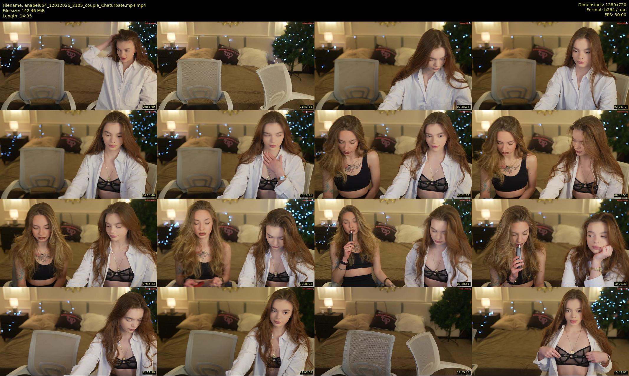 anabel054 — 15 minute Chaturbate female cam show recording, 720p, Jan 12, 2026