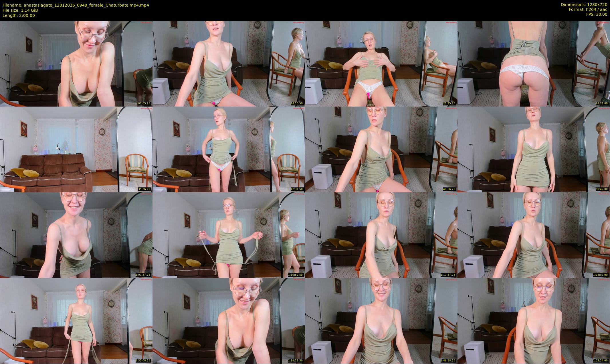 anastasiagate — 120 minute Chaturbate female cam show recording, 720p, Jan 12, 2026