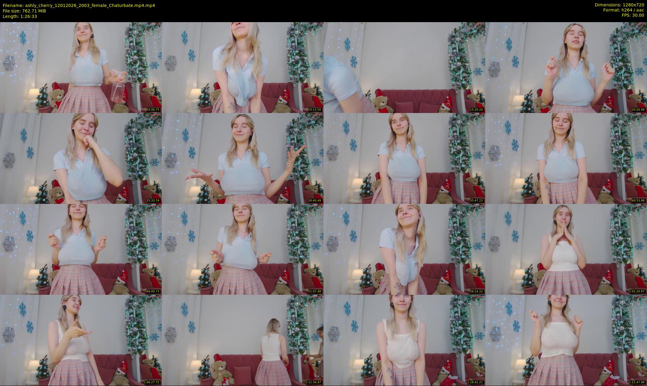 ashly_cherry — 87 minute Chaturbate female cam show recording, 720p, Jan 12, 2026