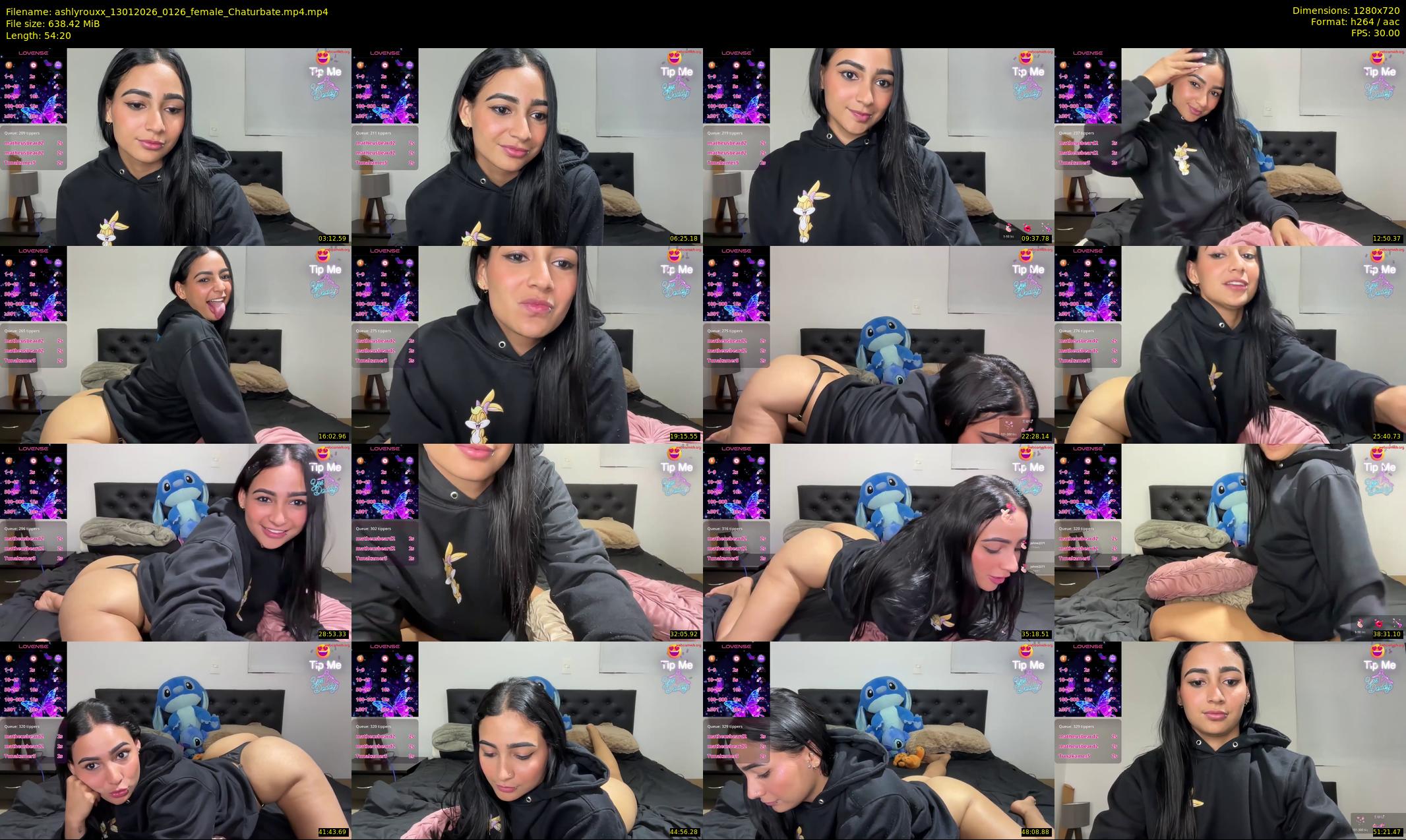 ashlyrouxx — 55 minute Chaturbate female cam show recording, 720p, Jan 13, 2026