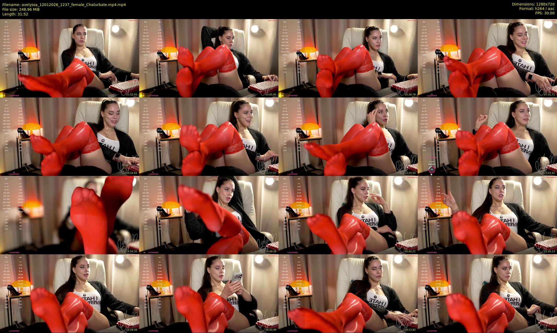 avelyssa — 32 minute Chaturbate female cam show recording, 720p, Jan 12, 2026