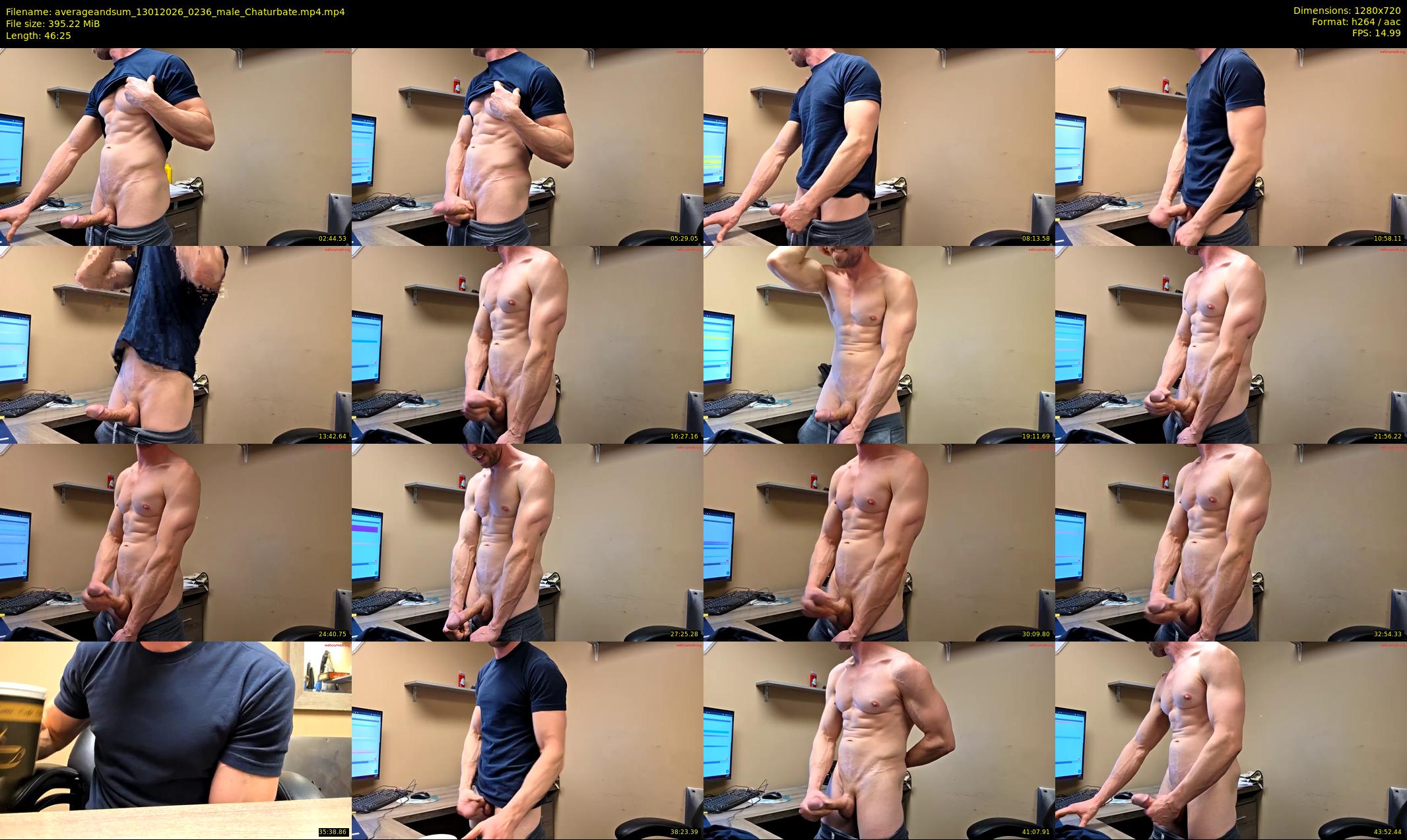 averageandsum — 47 minute Chaturbate male cam show recording, 720p, Jan 13, 2026