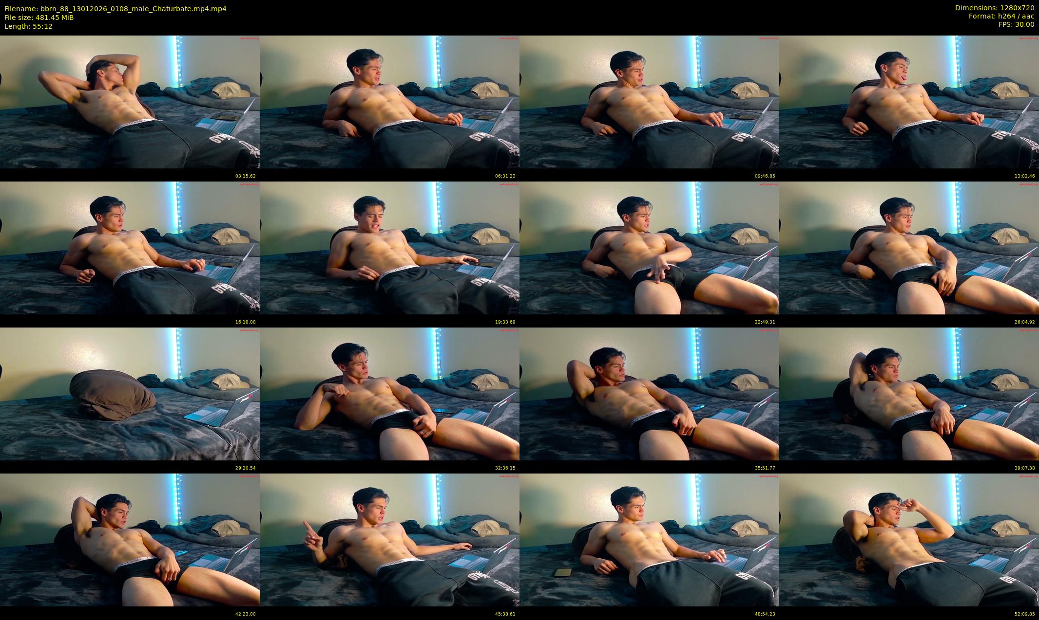 bbrn_88 — 56 minute Chaturbate male cam show recording, 720p, Jan 13, 2026