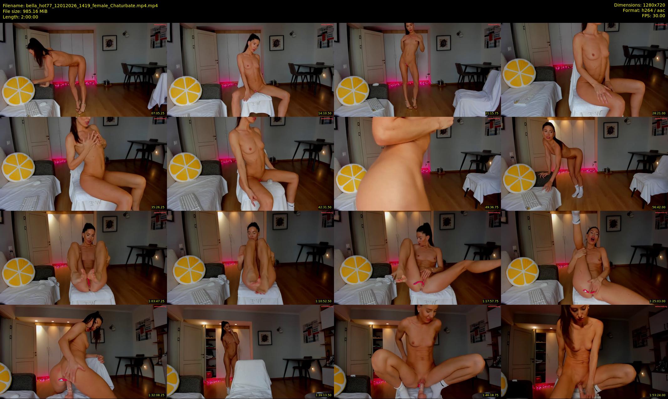 bella_hot77 — 120 minute Chaturbate female cam show recording, 720p, Jan 12, 2026