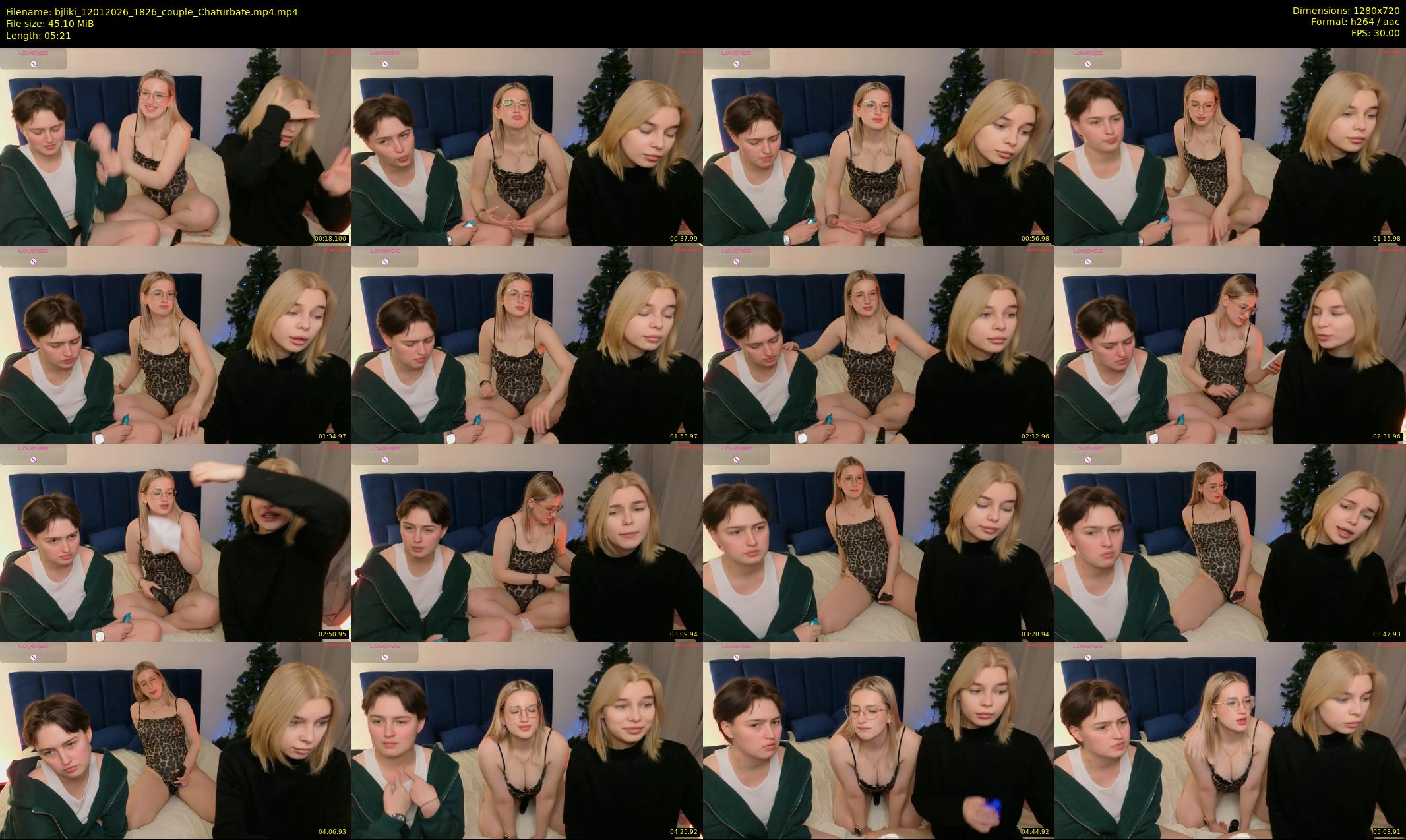 bjliki — 6 minute Chaturbate couple cam show recording, 720p, Jan 12, 2026