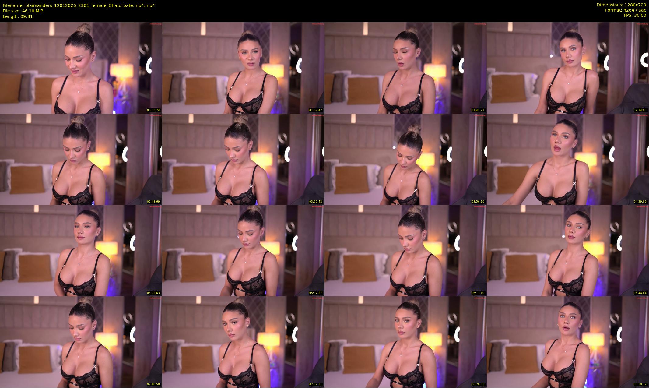 blairsanders — 10 minute Chaturbate female cam show recording, 720p, Jan 12, 2026