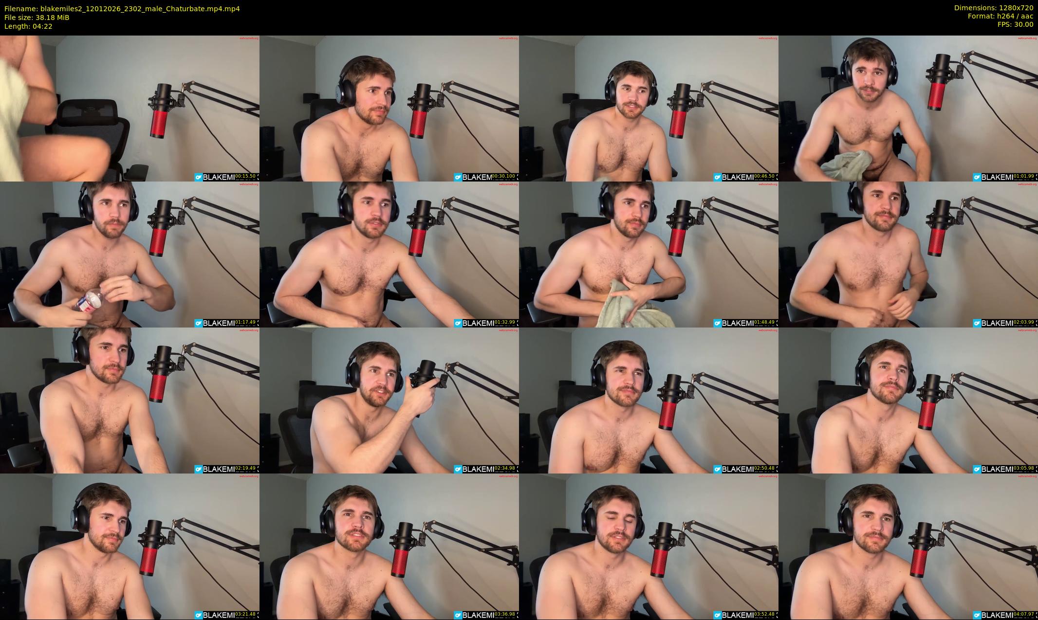 blakemiles2 — 5 minute Chaturbate male cam show recording, 720p, Jan 12, 2026
