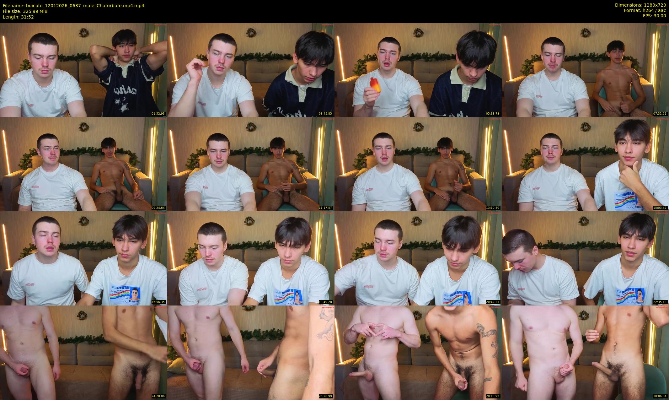 boicute — 32 minute Chaturbate male cam show recording, 720p, Jan 12, 2026