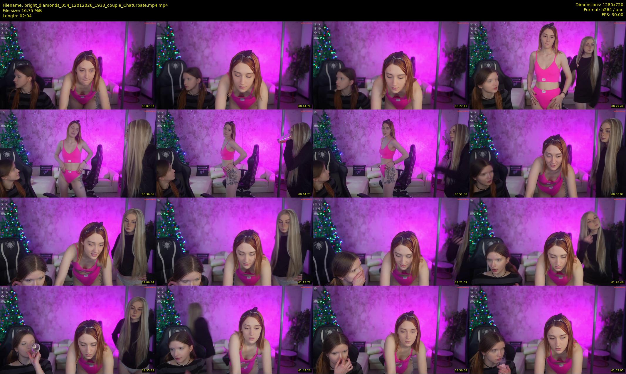 bright_diamonds_054 — 3 minute Chaturbate couple cam show recording, 720p, Jan 12, 2026