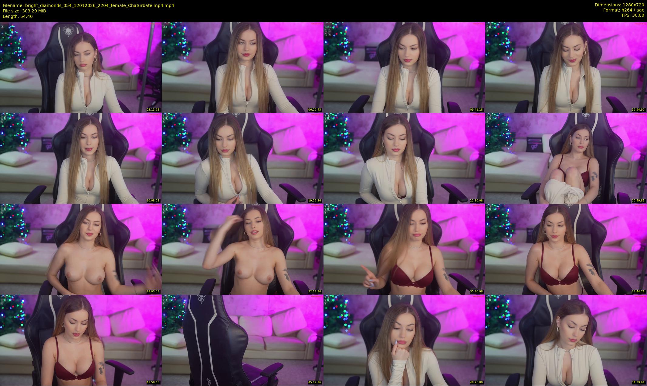bright_diamonds_054 — 55 minute Chaturbate couple cam show recording, 720p, Jan 12, 2026