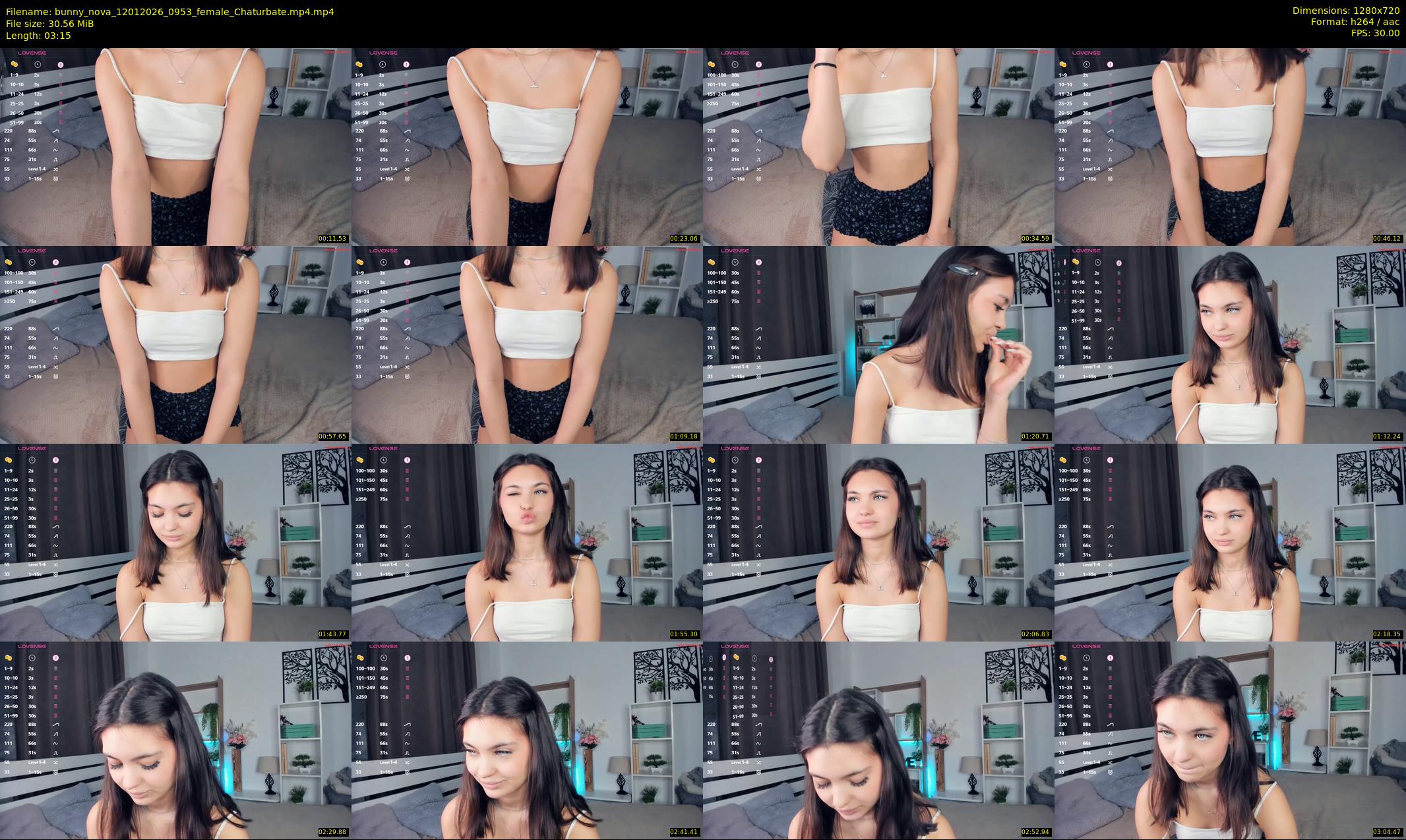 bunny_nova — 4 minute Chaturbate female cam show recording, 720p, Jan 12, 2026