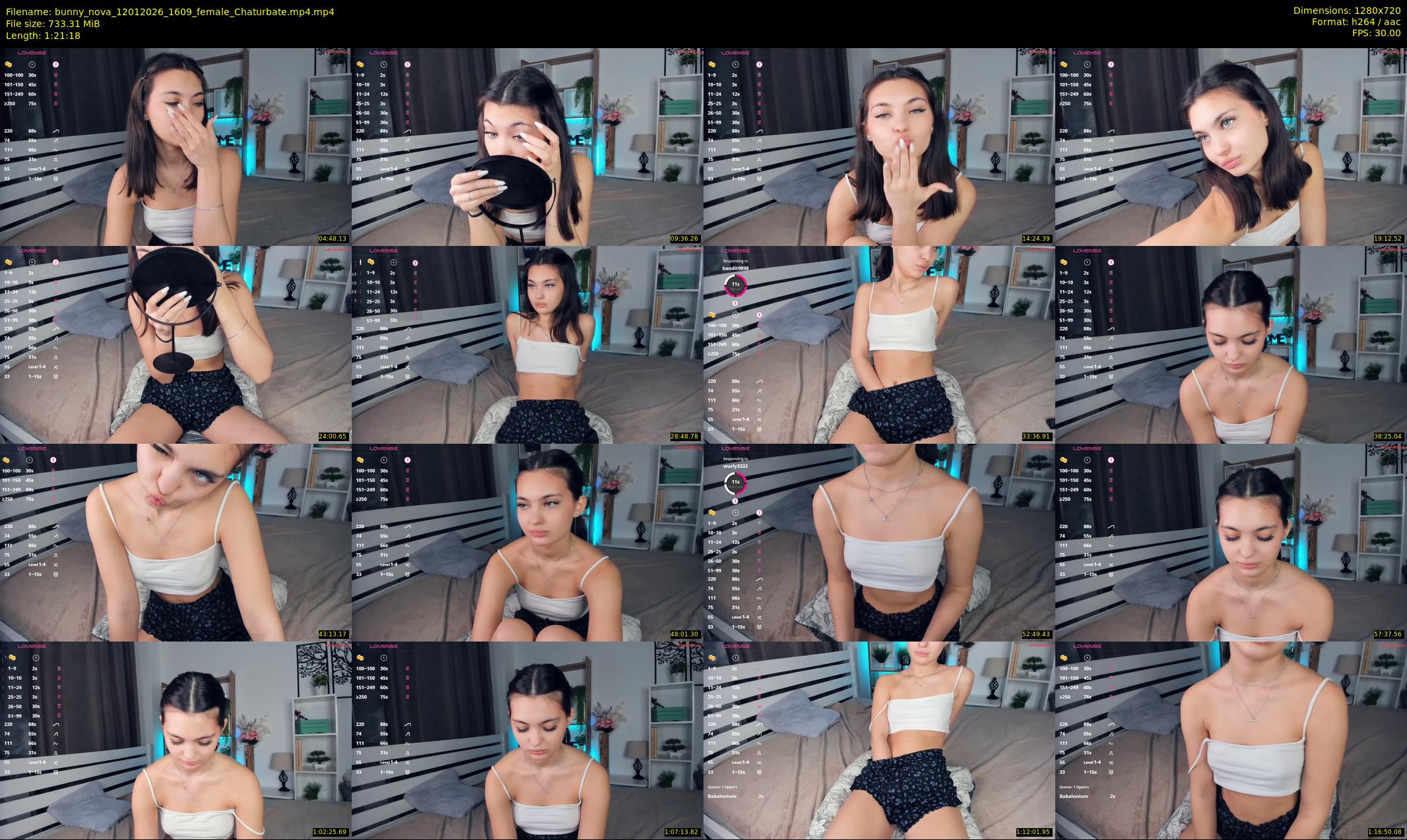 bunny_nova — 82 minute Chaturbate female cam show recording, 720p, Jan 12, 2026