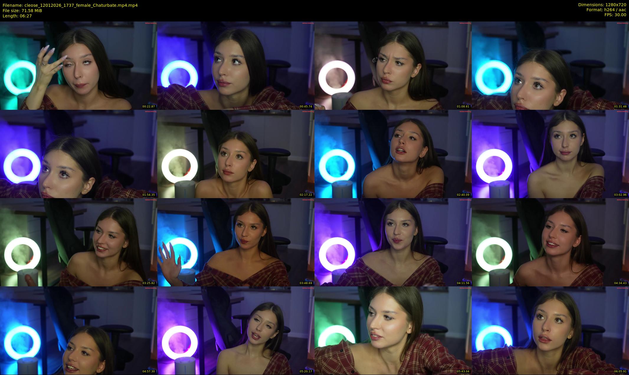 cleose — 7 minute Chaturbate female cam show recording, 720p, Jan 12, 2026
